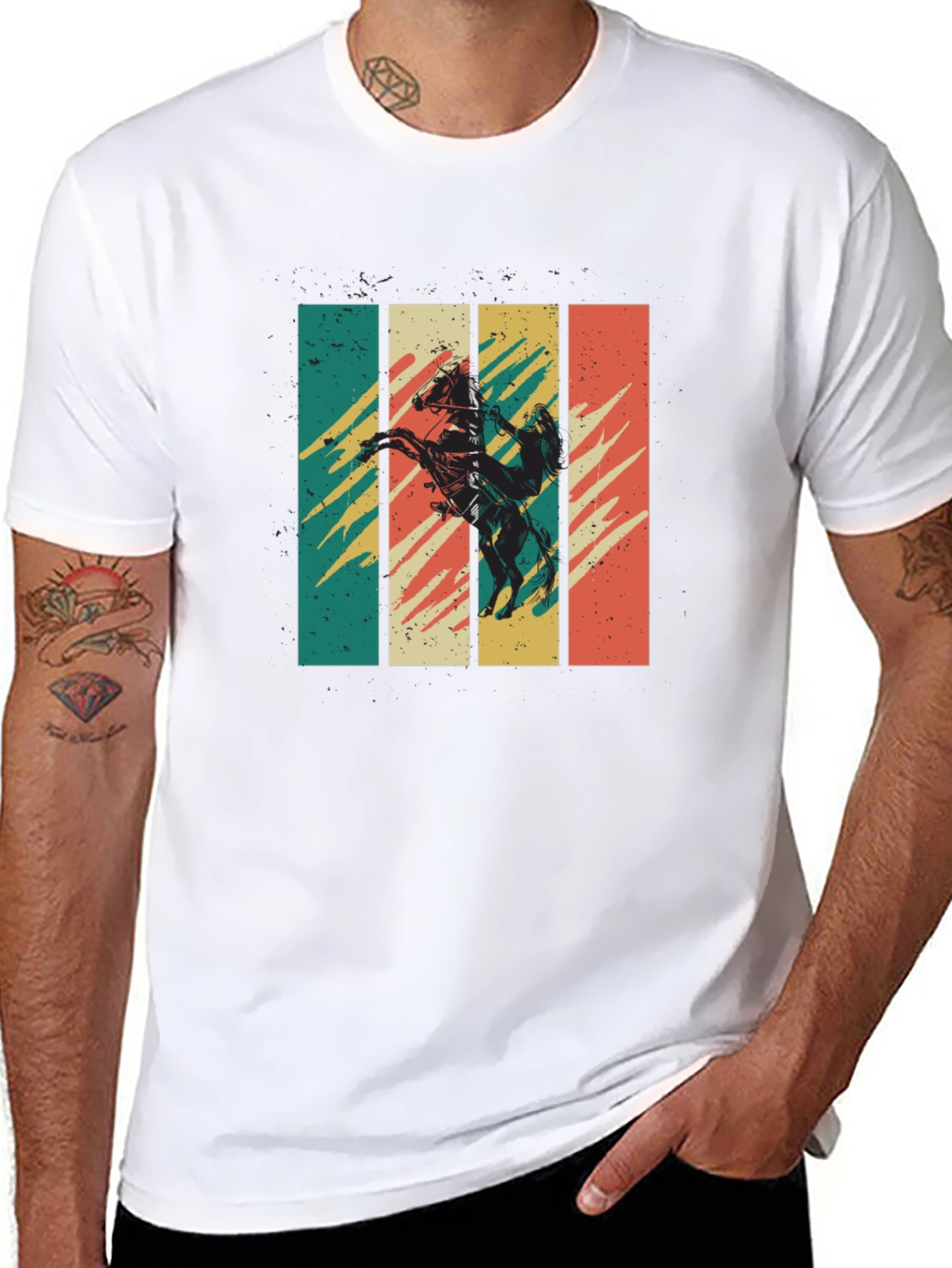Retro Cowboy Horse Graphic Tee