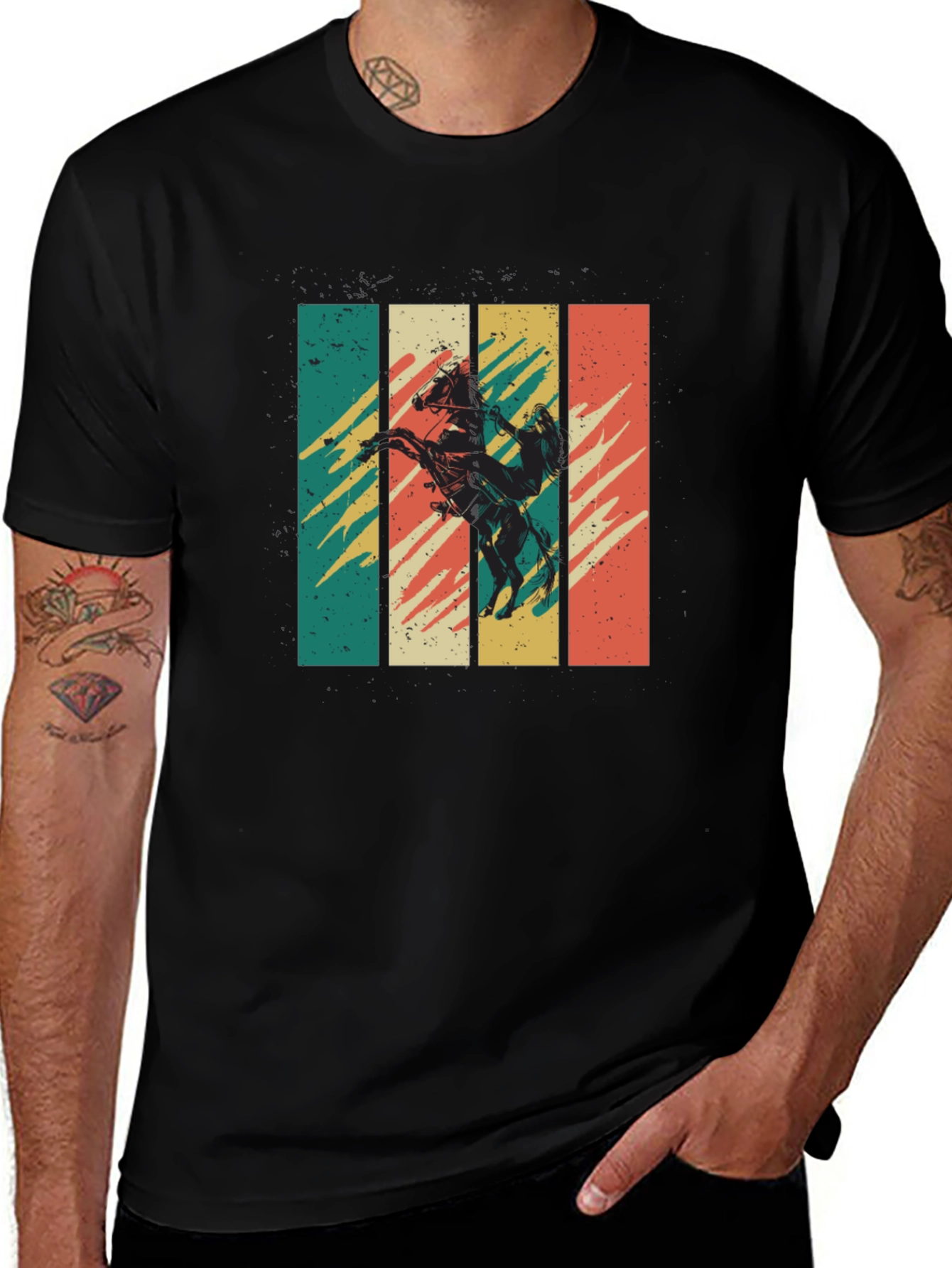 Retro Cowboy Horse Graphic Tee