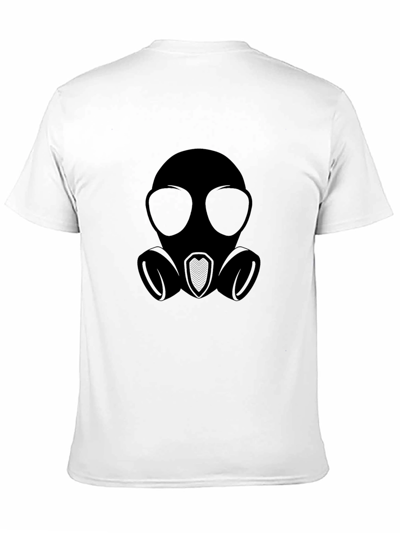 Gas Mask Graphic Tee - Black Cotton Blend