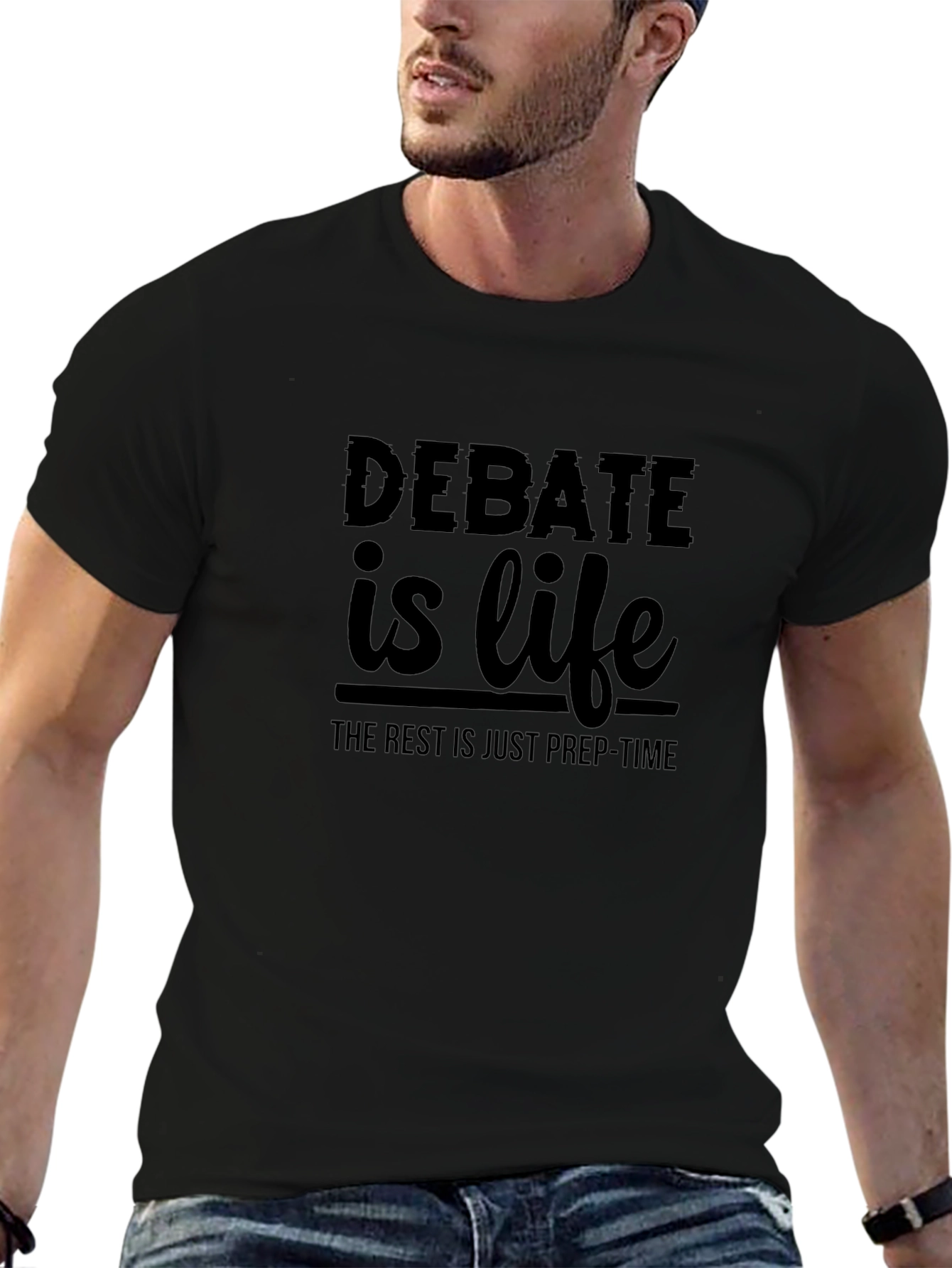 Debate is Life Black T-Shirt