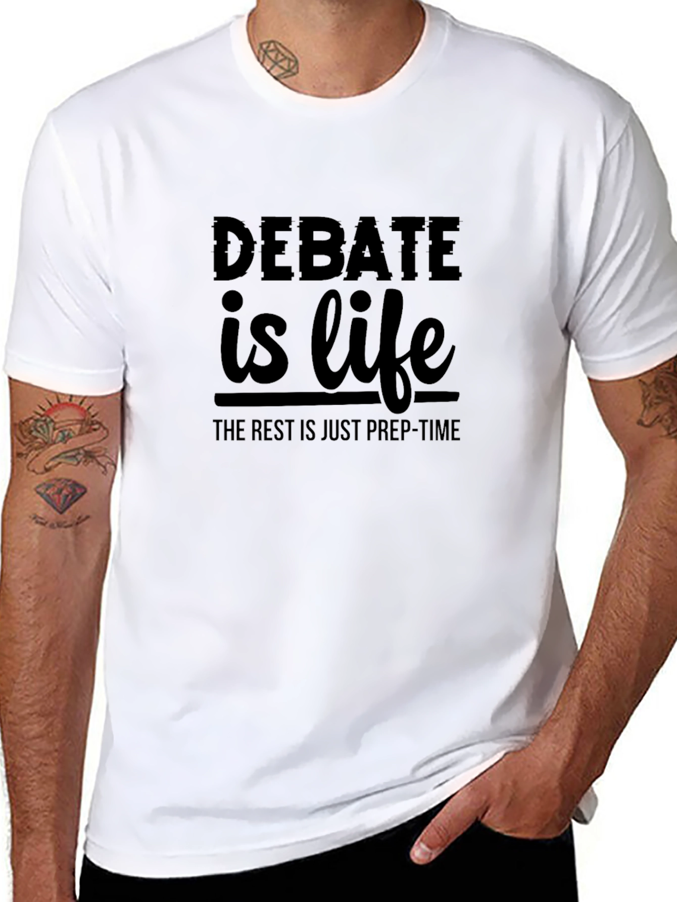 Debate is Life Black T-Shirt