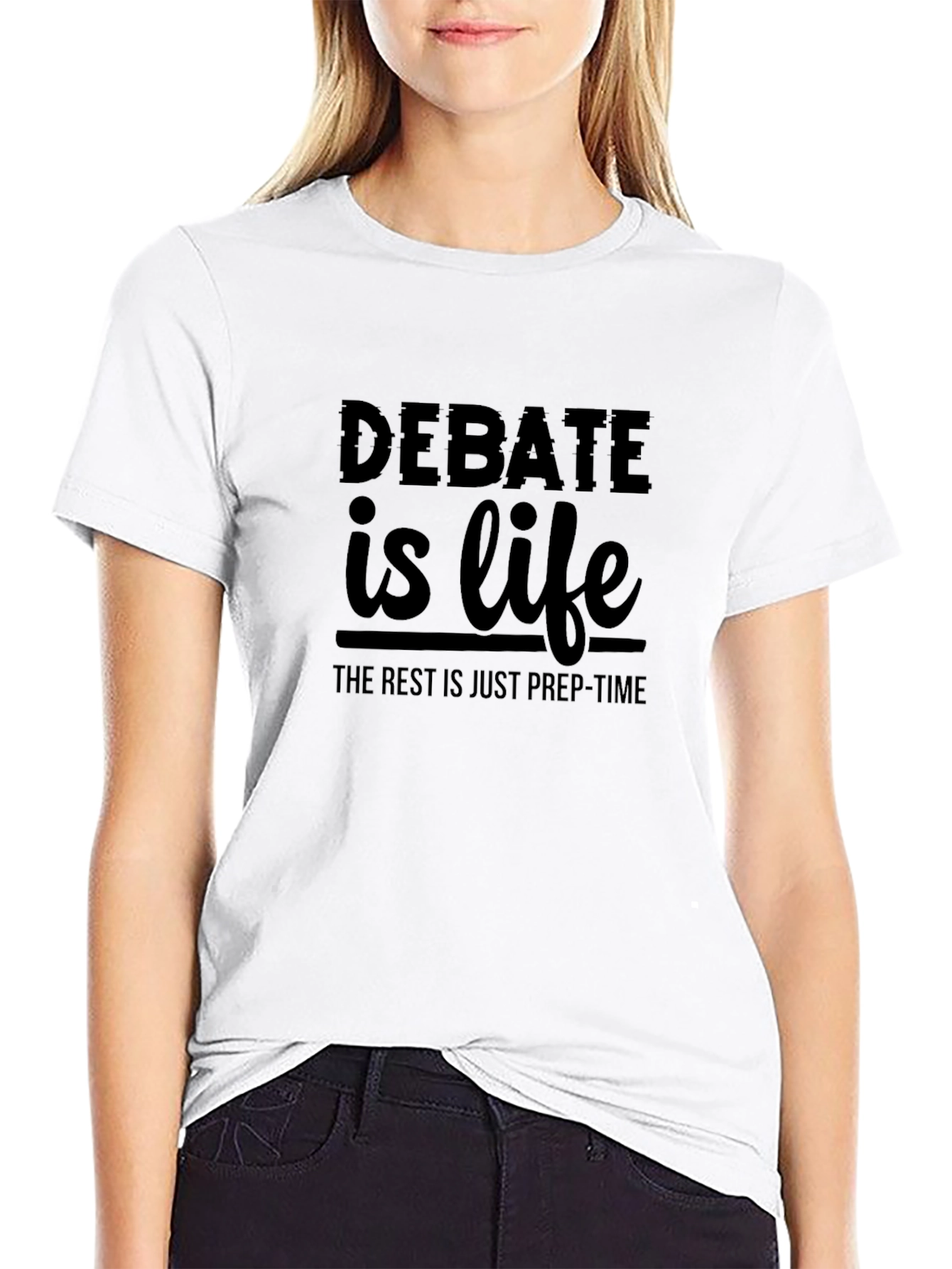 Debate is Life Black T-Shirt