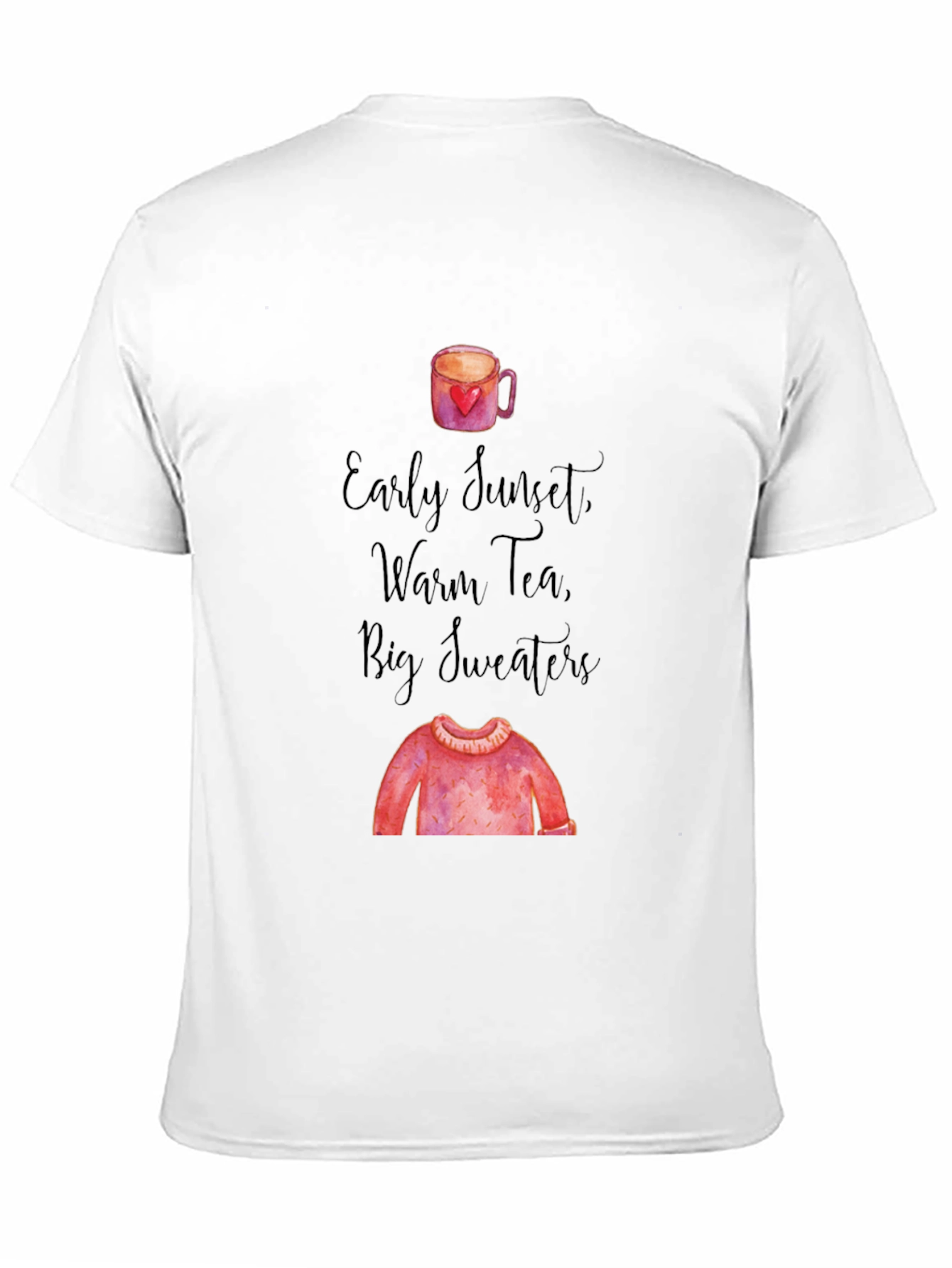 Early Sunset Warm Tea Big Sweaters T-Shirt