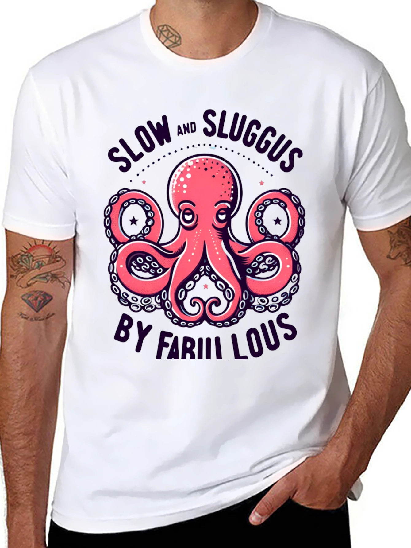 Slow & Sluggus Octopus Graphic T-Shirt
