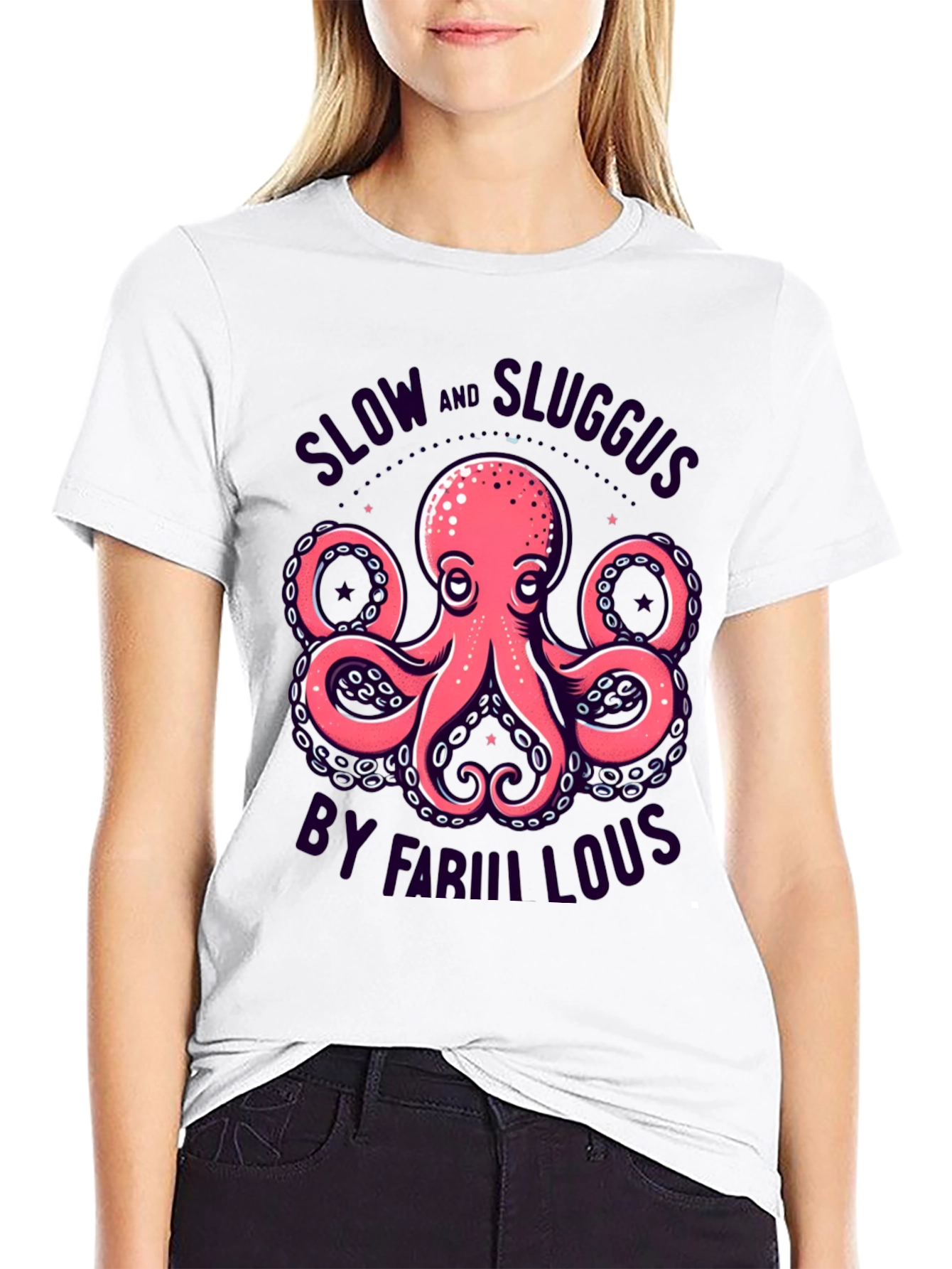 Slow & Sluggus Octopus Graphic T-Shirt