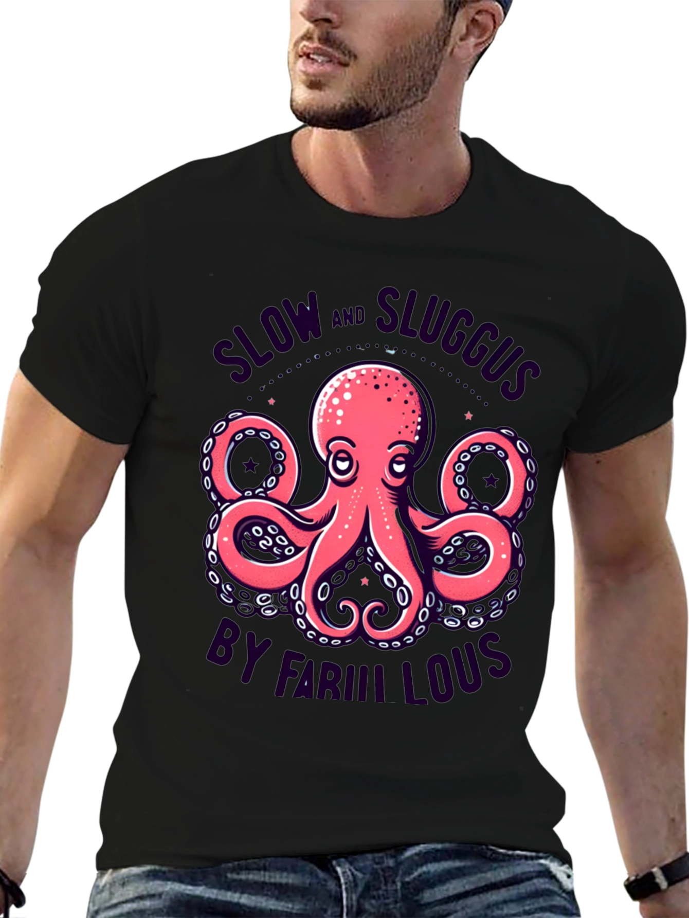 Slow & Sluggus Octopus Graphic T-Shirt
