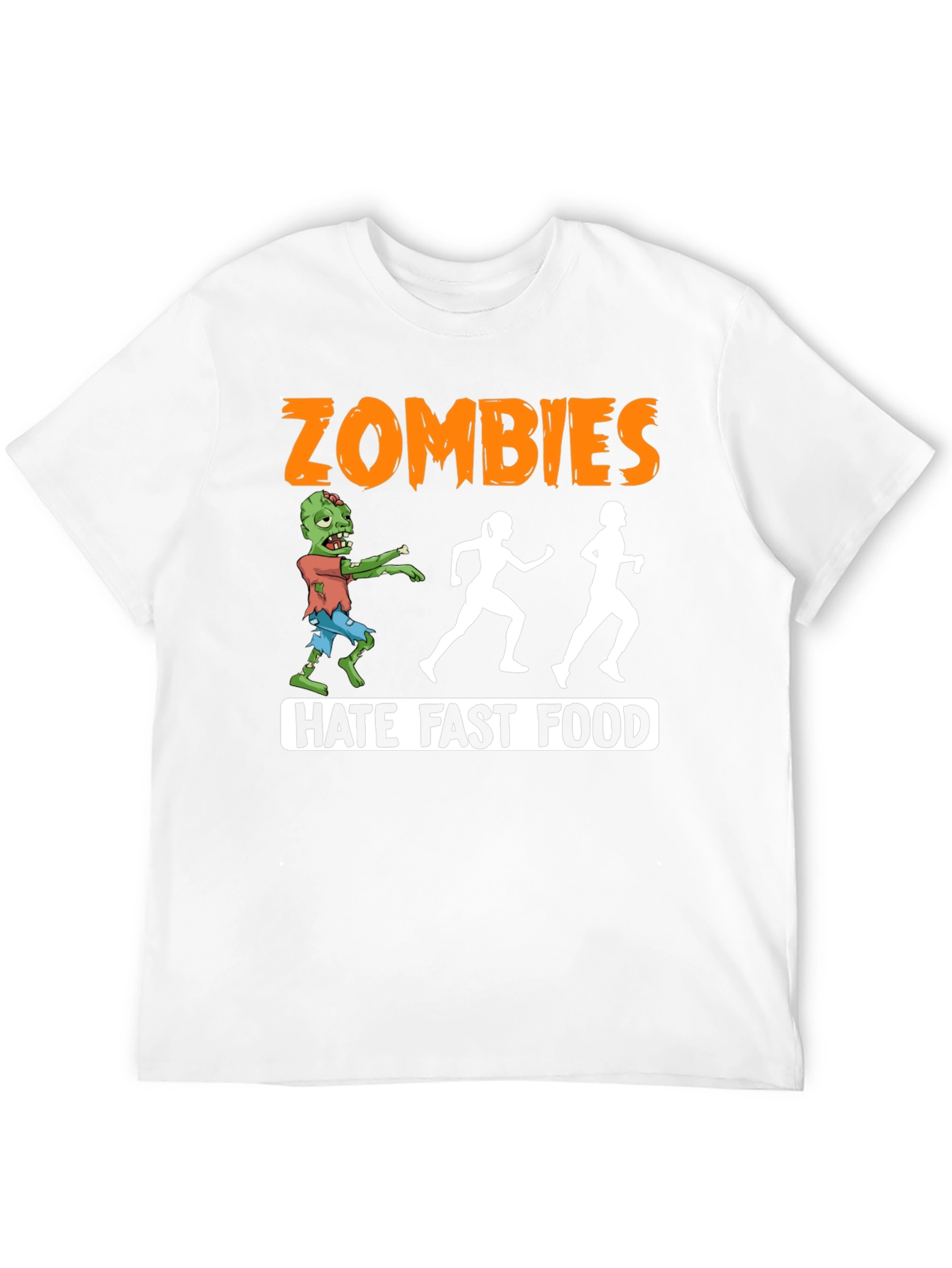 Zombies Hate Fast Food Graphic T-Shirt