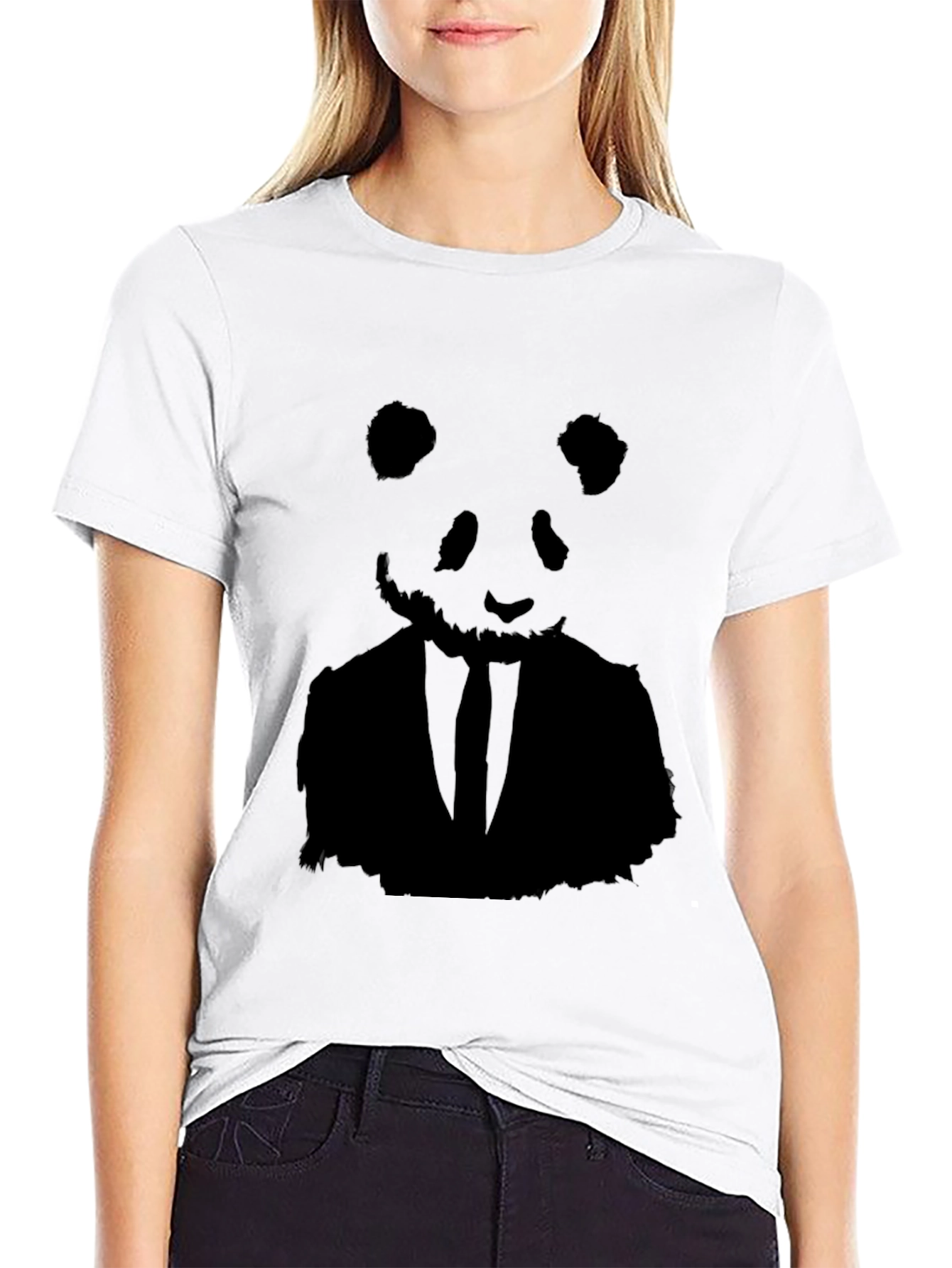 Panda Boss T-Shirt - Black Graphic Tee