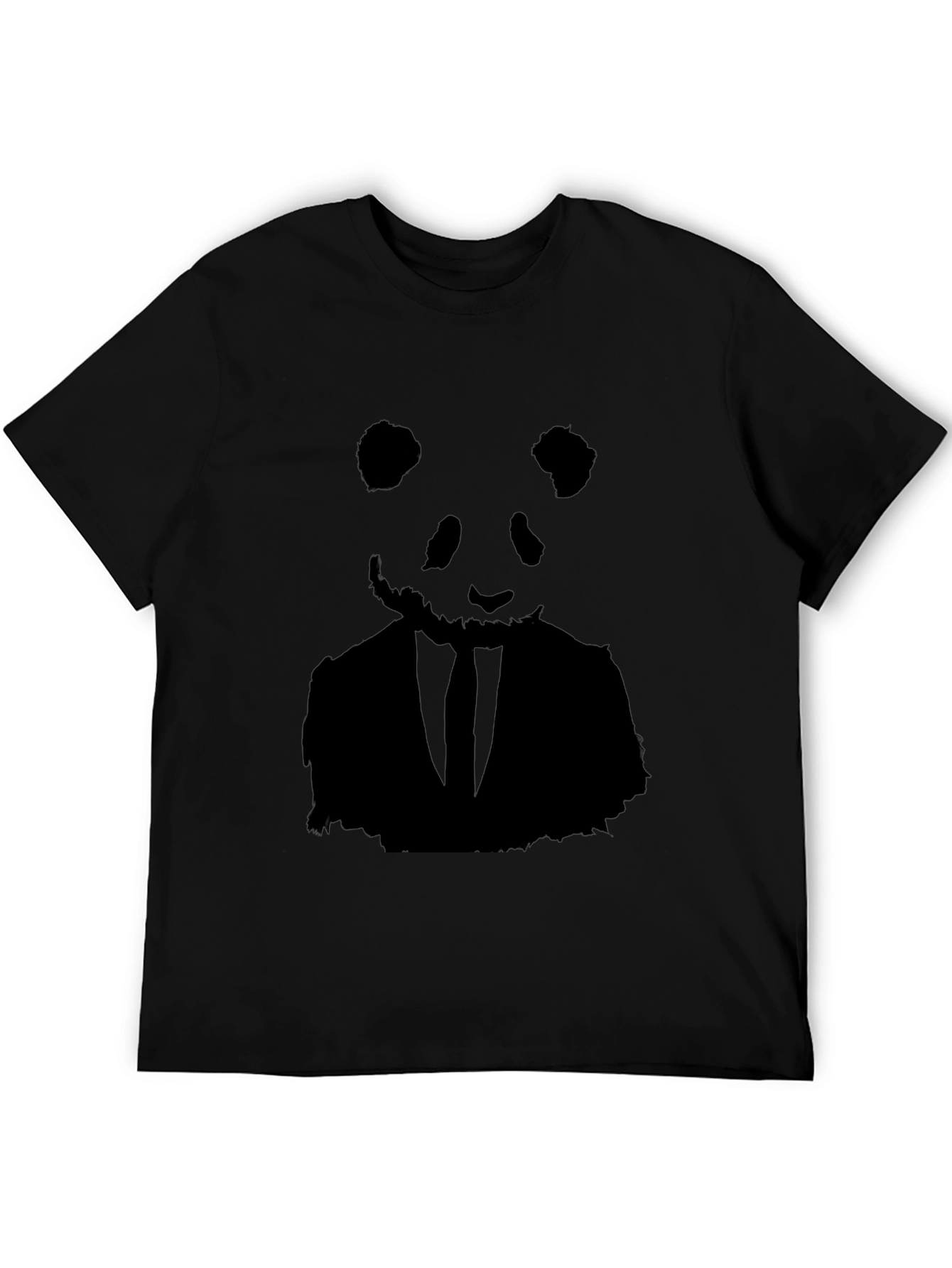 Panda Boss T-Shirt - Black Graphic Tee