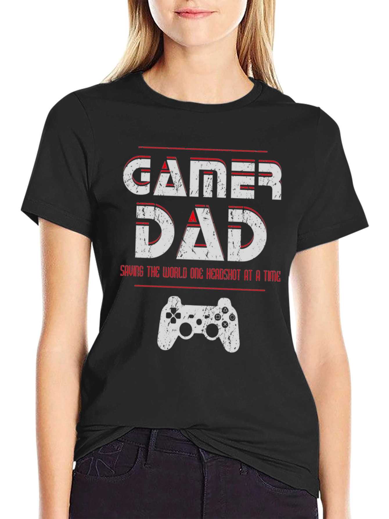 Gamer Dad T-Shirt - Level Up Your Dad Style!