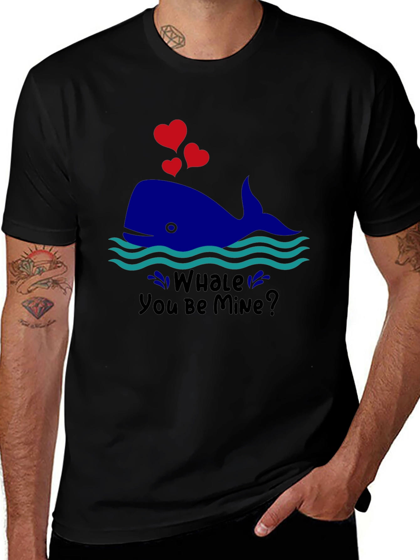 Whale You Be Mine Valentines T-Shirt