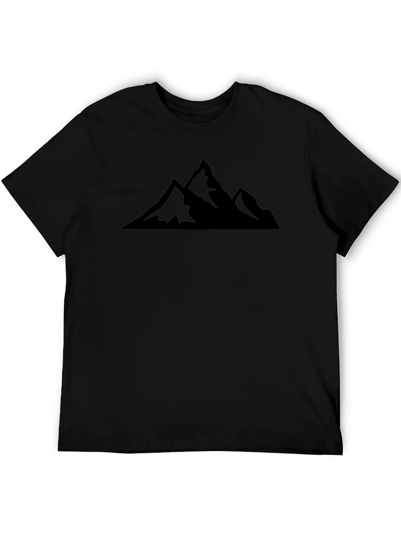Mountain Peak Graphic Tee - Black