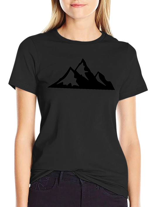 Mountain Peak Graphic Tee - Black