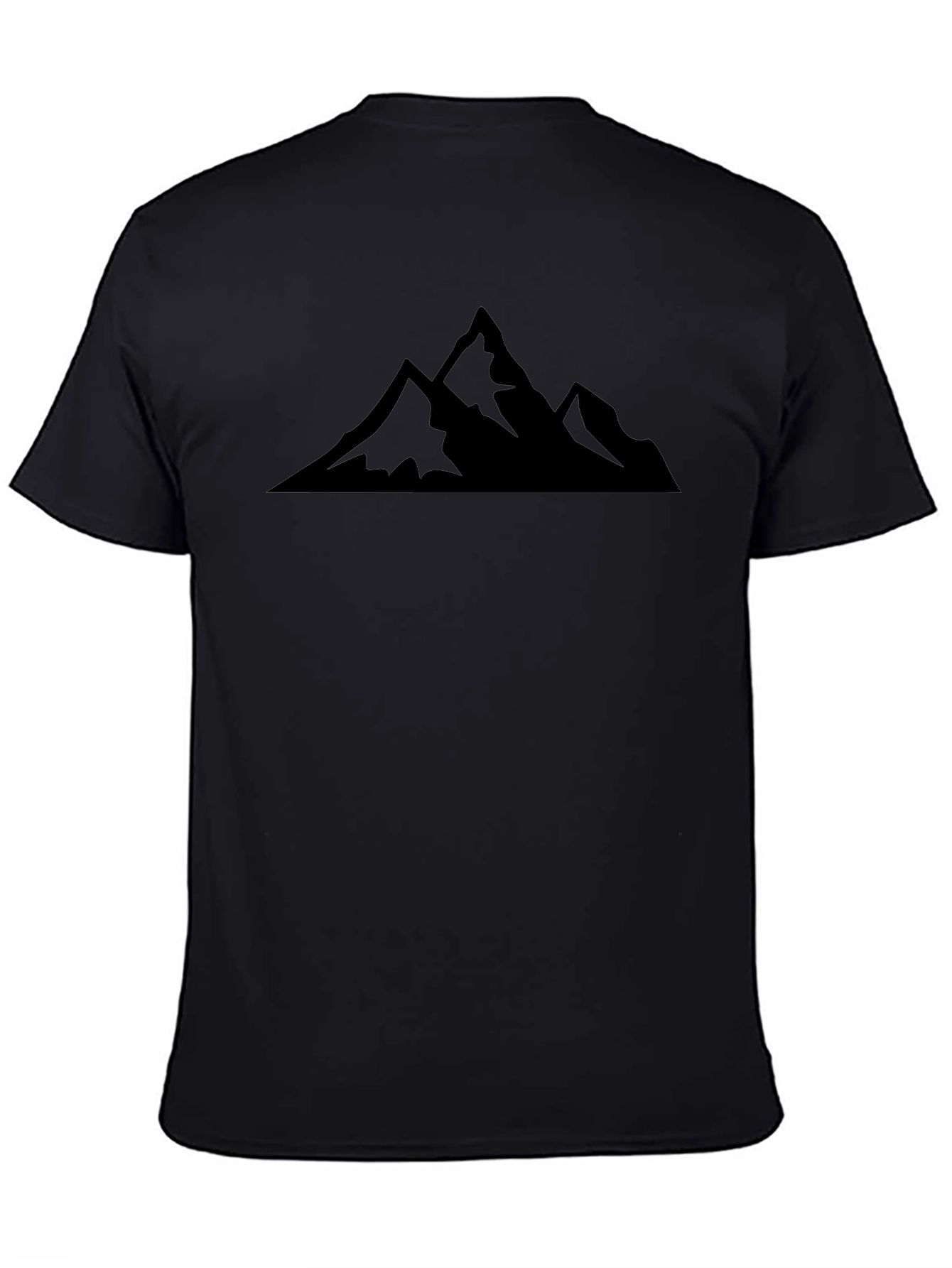Mountain Peak Graphic Tee - Black