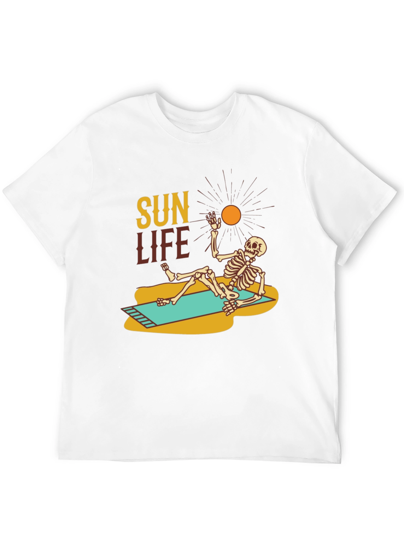 Sun Life Skeleton Graphic T-Shirt