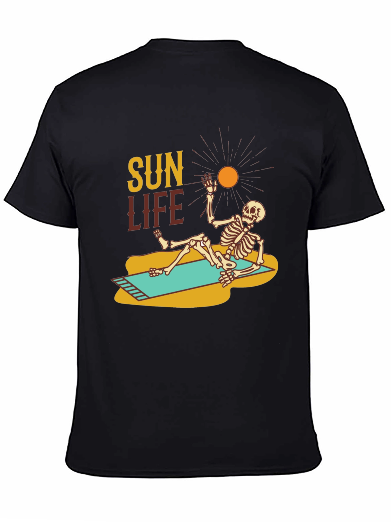 Sun Life Skeleton Graphic T-Shirt
