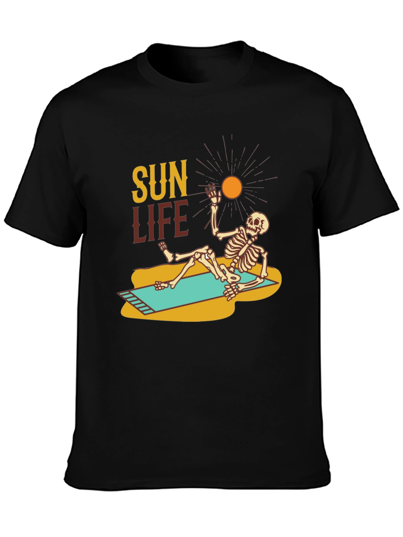 Sun Life Skeleton Graphic T-Shirt