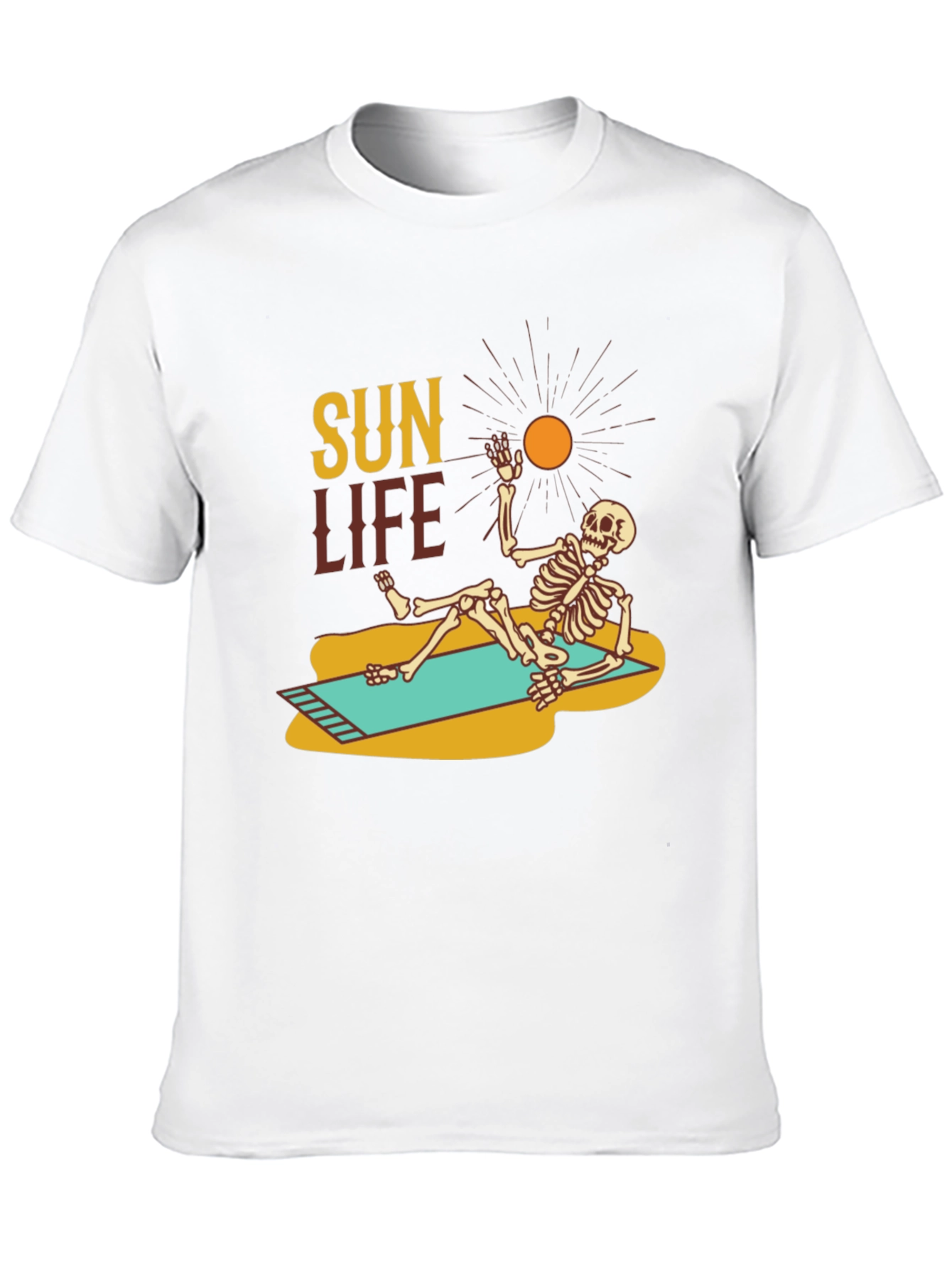 Sun Life Skeleton Graphic T-Shirt