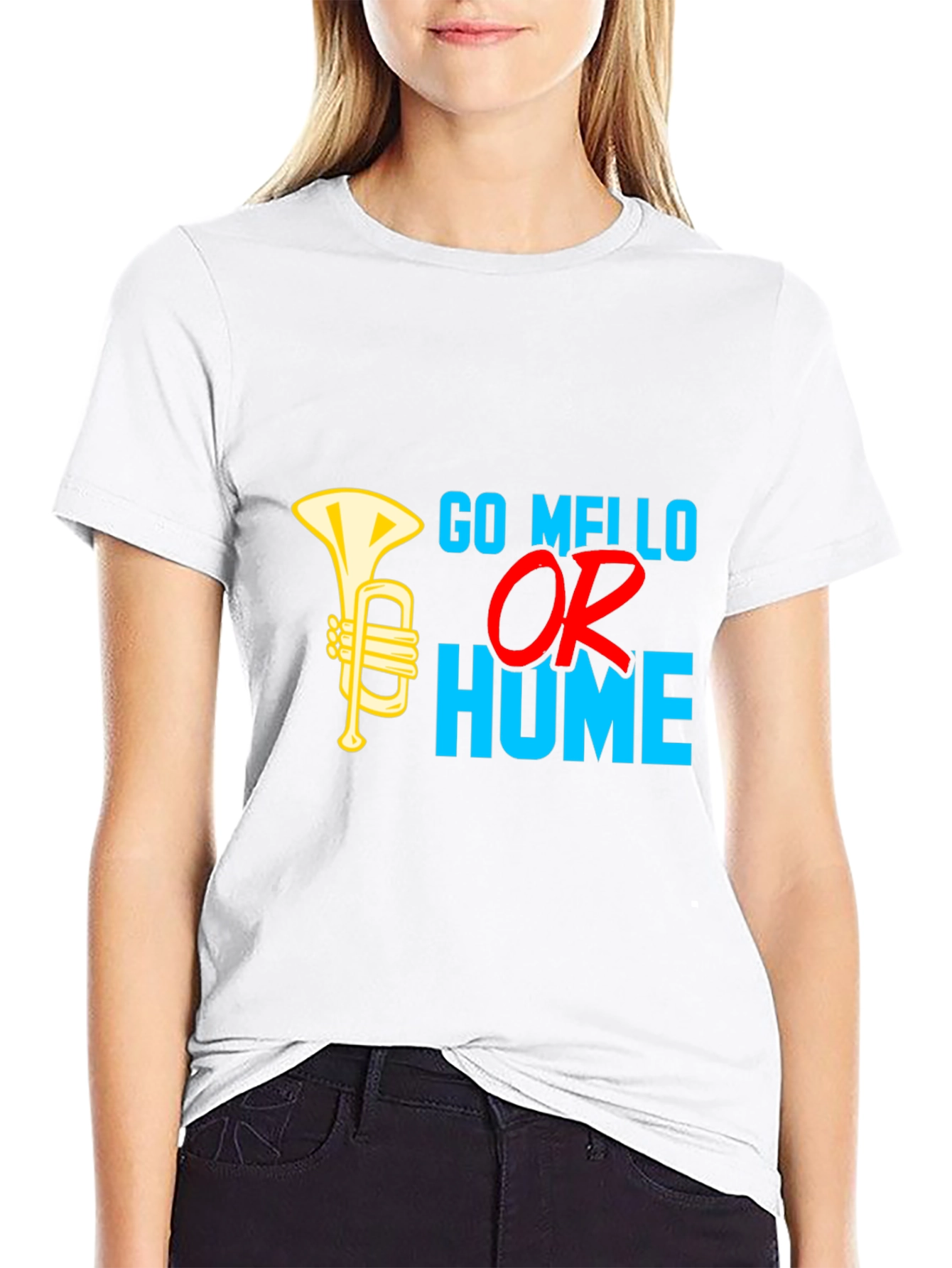 Go Mello Or Go Home Black T-Shirt