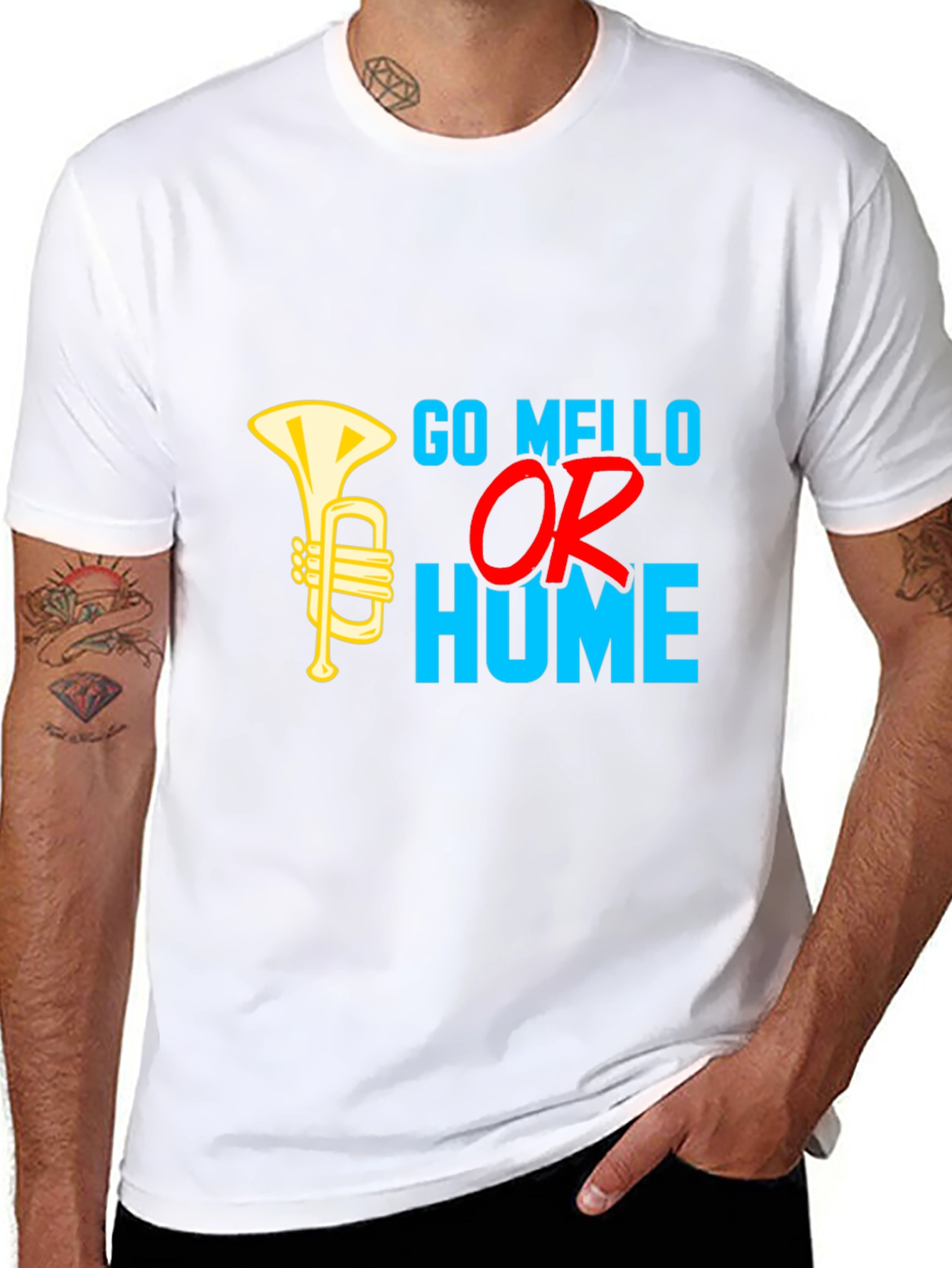 Go Mello Or Go Home Black T-Shirt