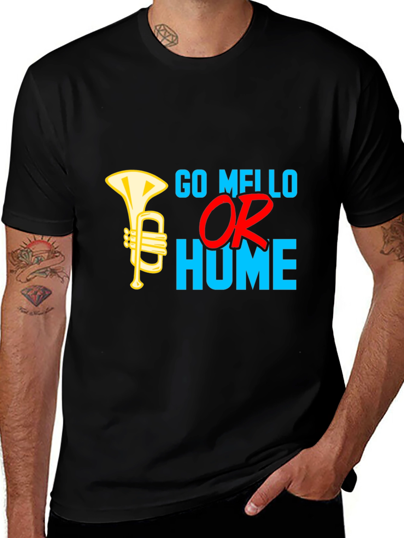 Go Mello Or Go Home Black T-Shirt