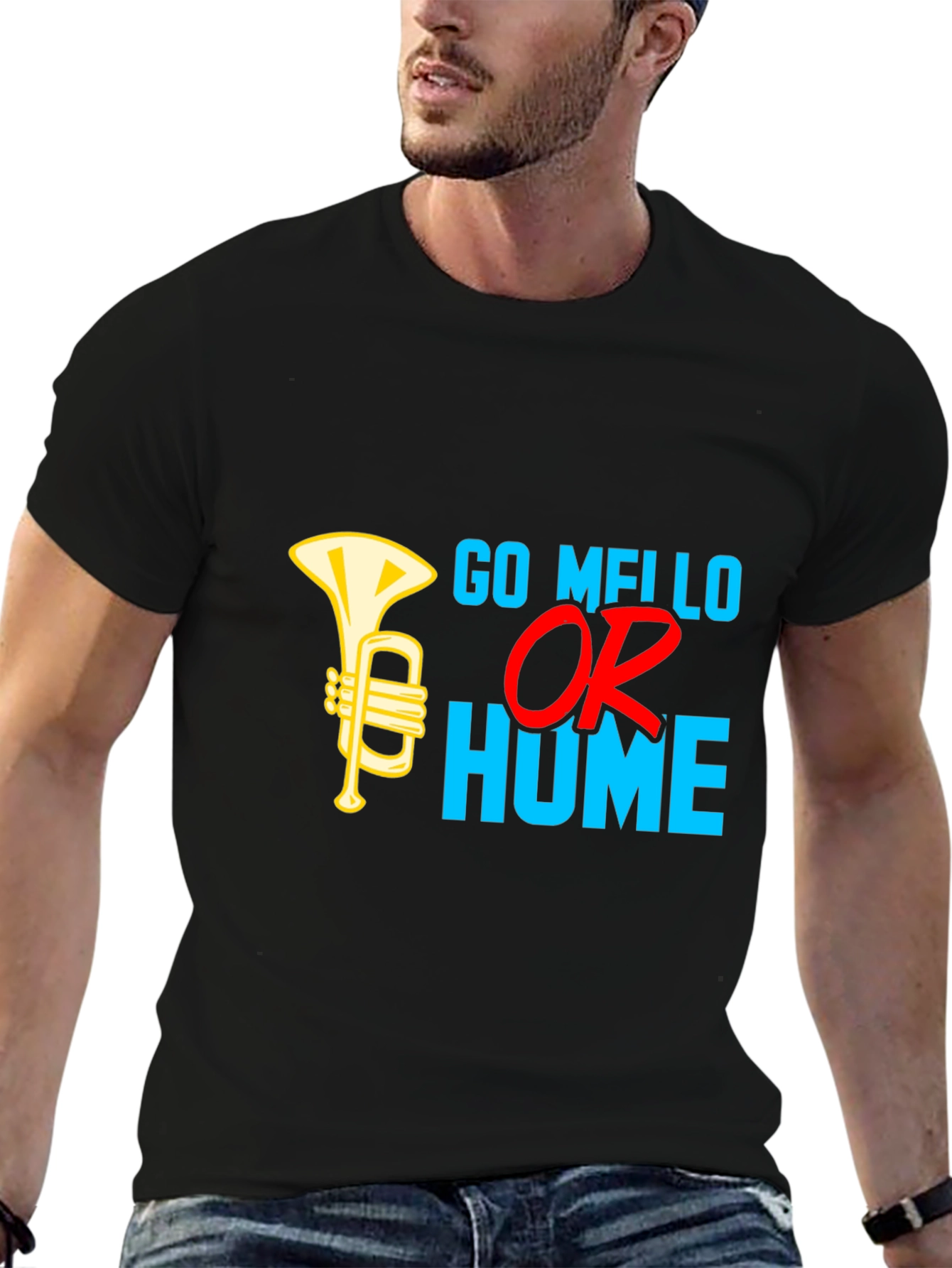 Go Mello Or Go Home Black T-Shirt