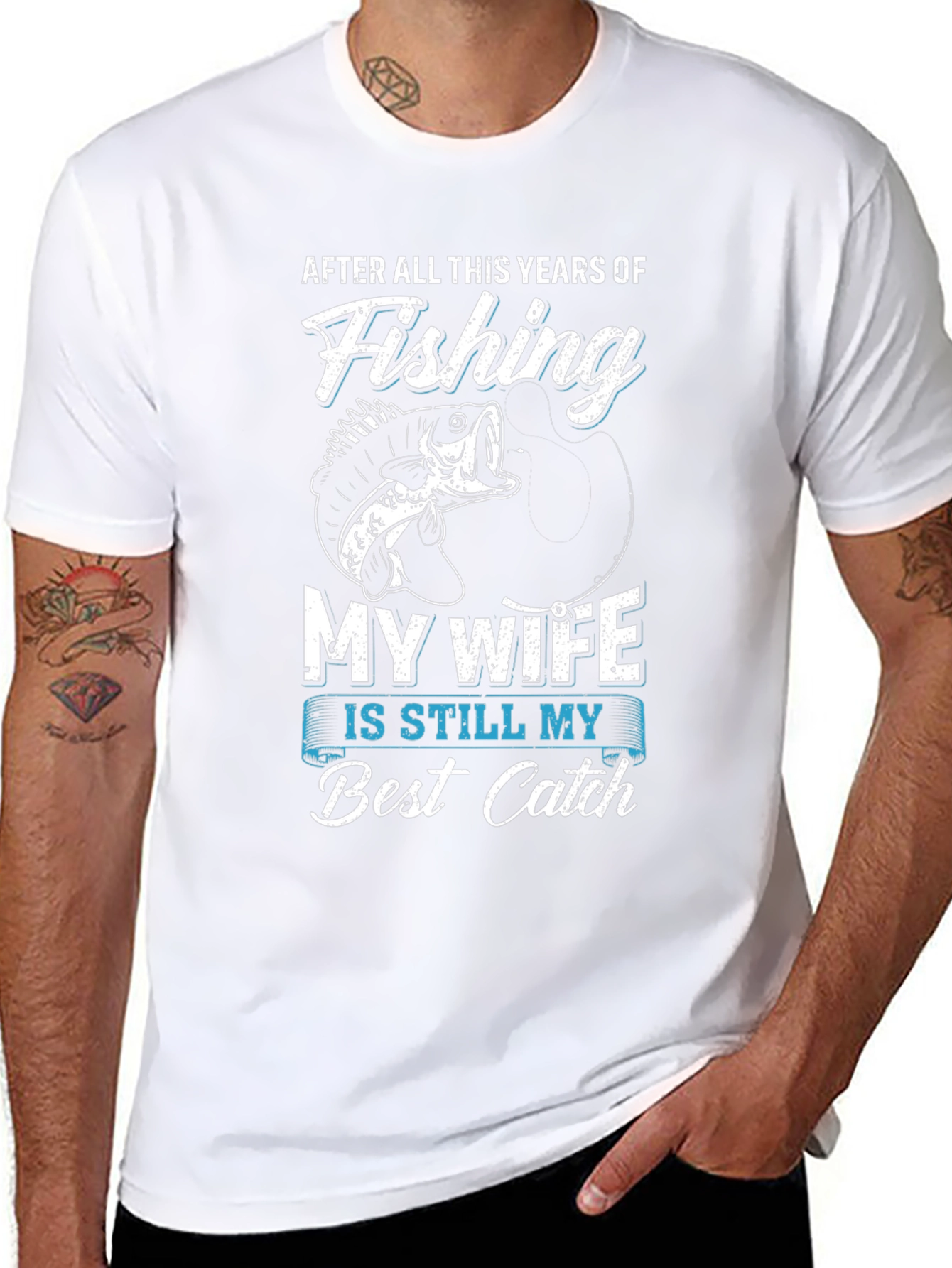 Fishing Best Catch Wife Graphic Tee