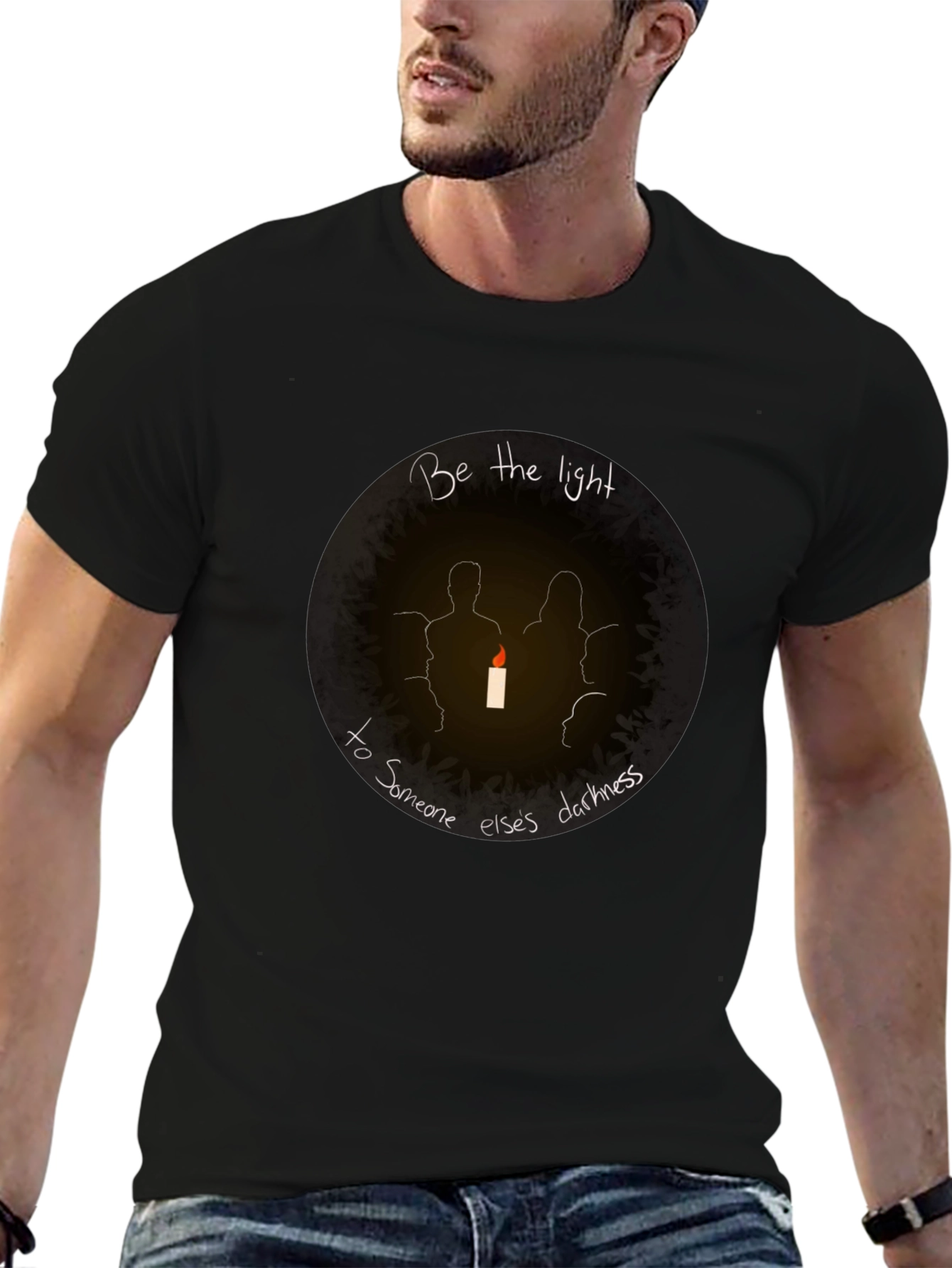 Be The Light Graphic T-Shirt - Inspiring Design