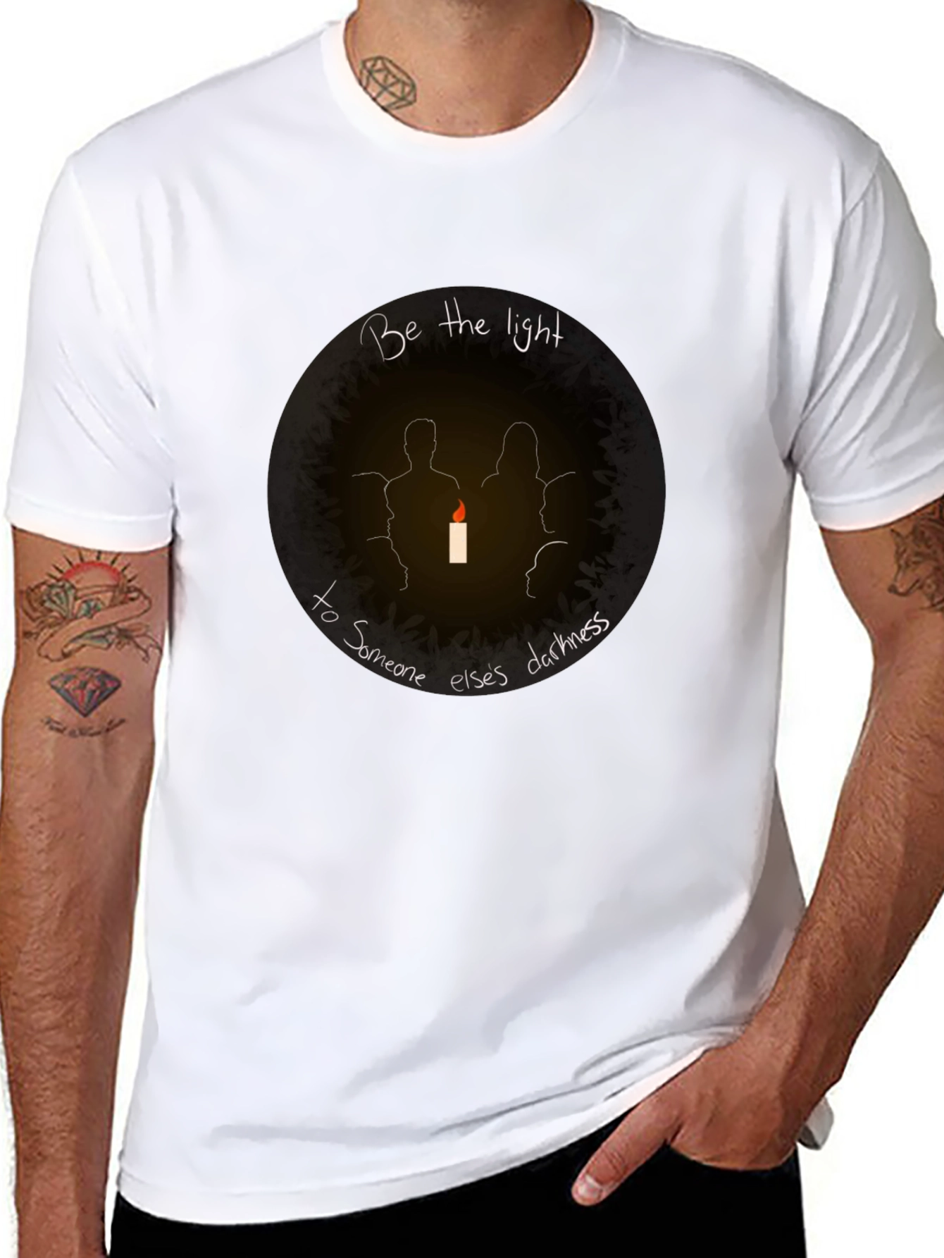 Be The Light Graphic T-Shirt - Inspiring Design
