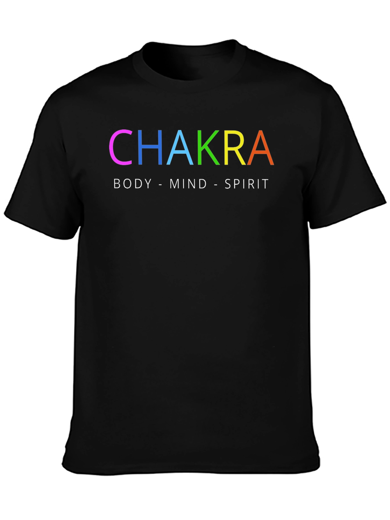 Chakra Body Mind Spirit T-Shirt - Black