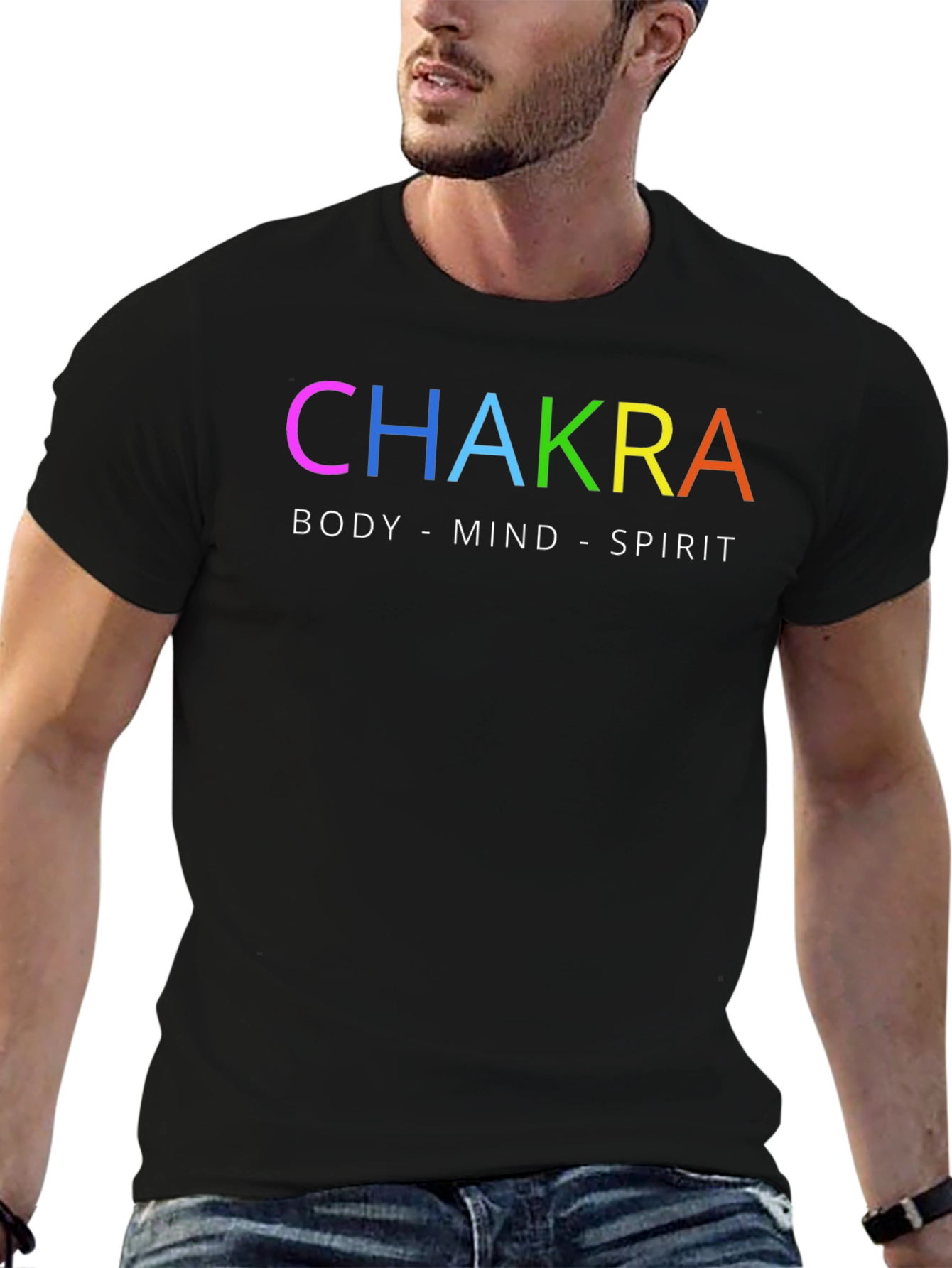 Chakra Body Mind Spirit T-Shirt - Black