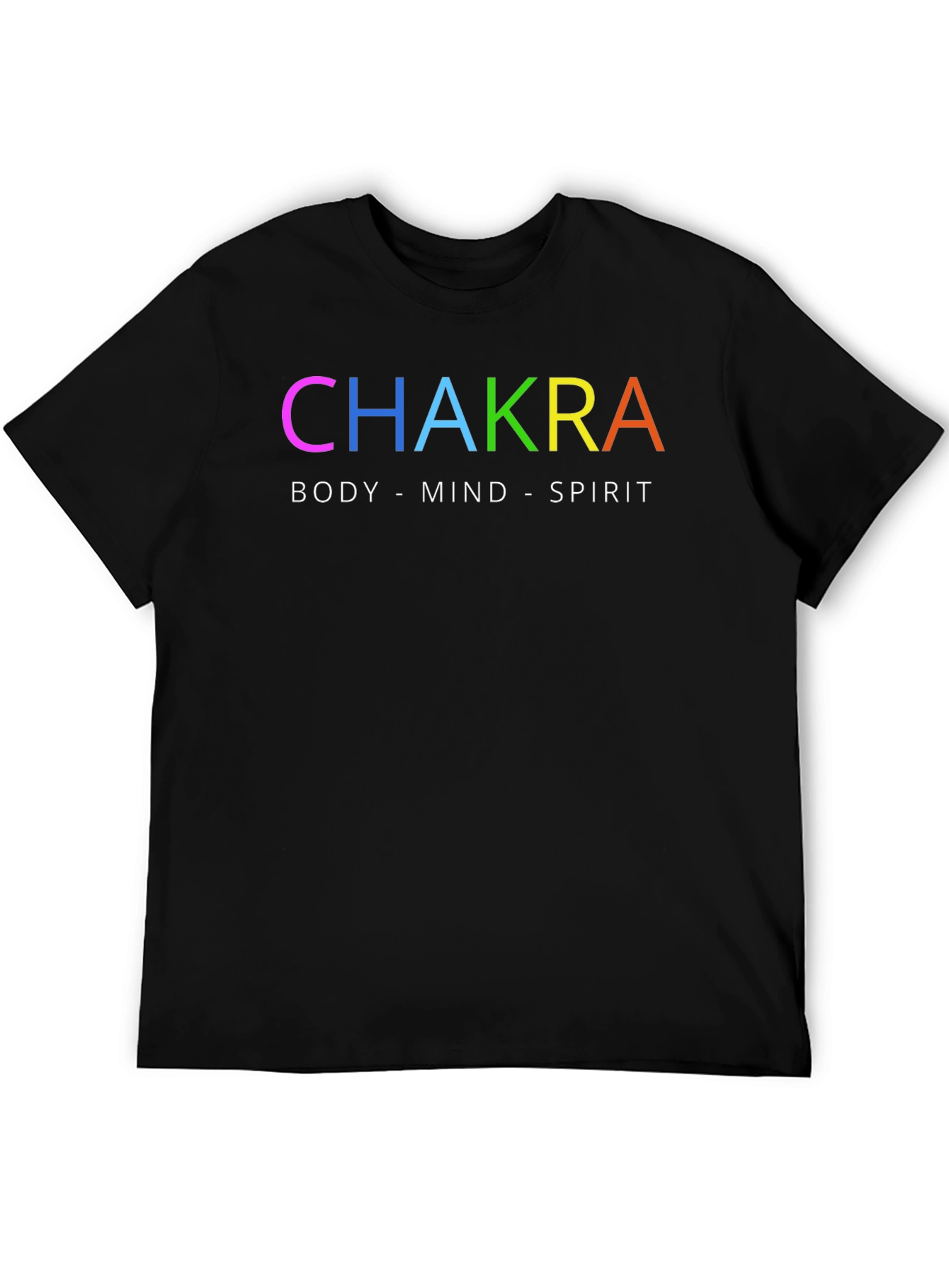 Chakra Body Mind Spirit T-Shirt - Black