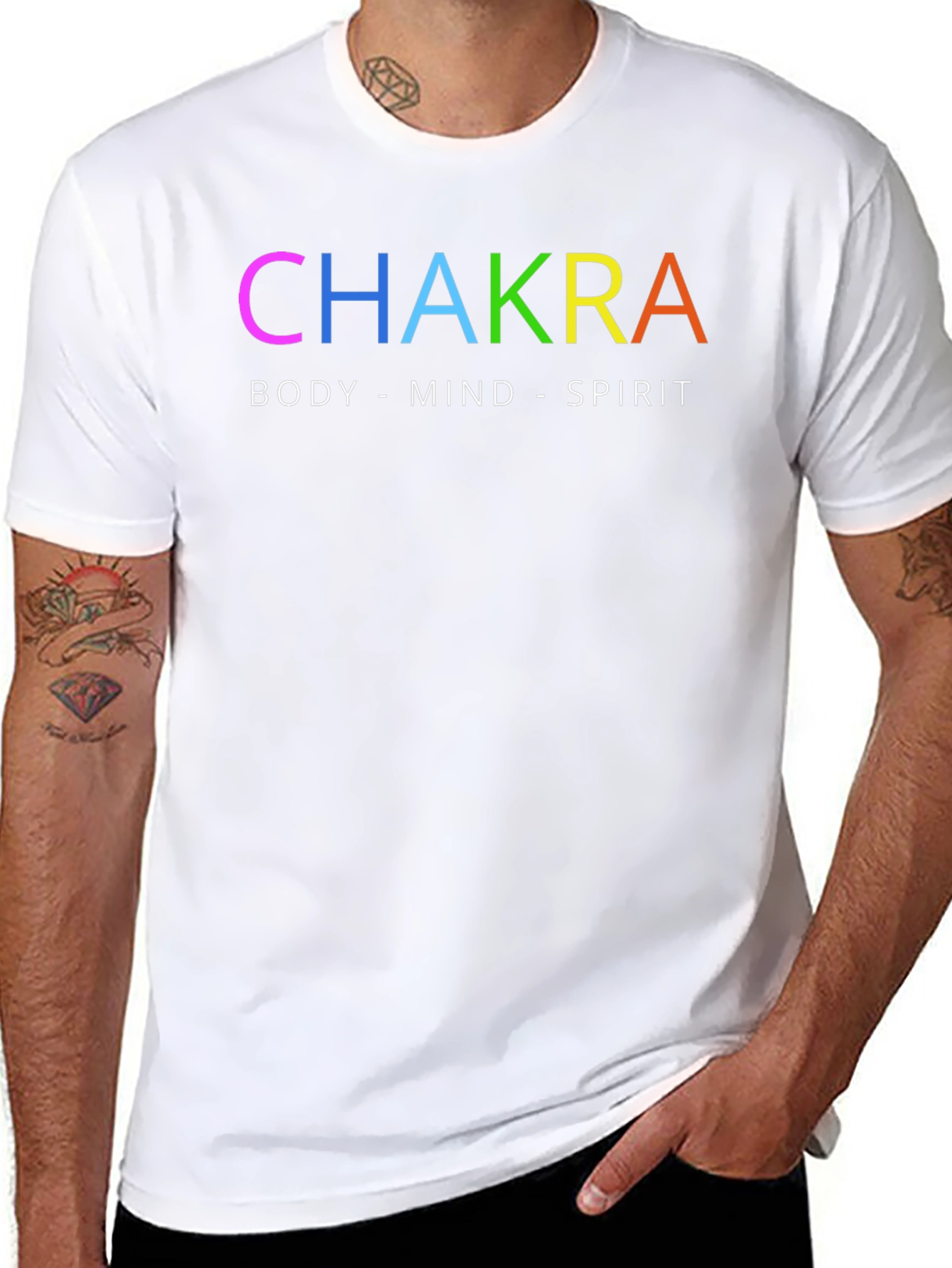 Chakra Body Mind Spirit T-Shirt - Black