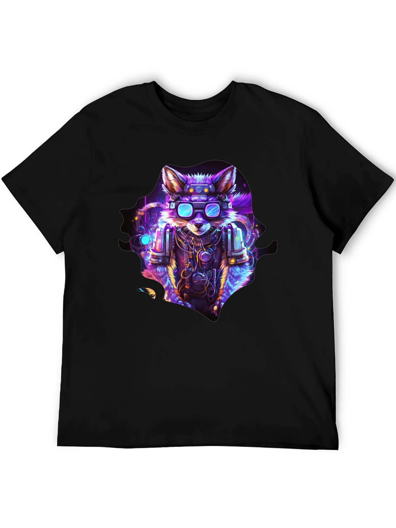 Cyberpunk Fox Graphic T-Shirt - Unique & Stylish