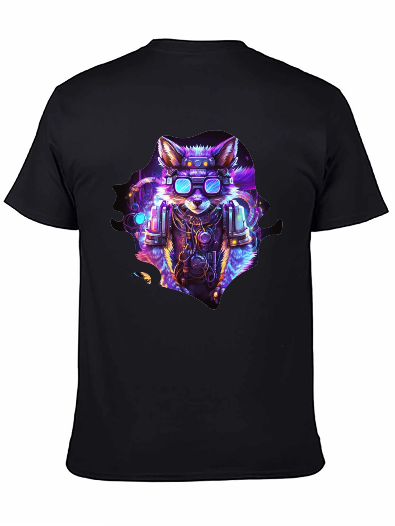 Cyberpunk Fox Graphic T-Shirt - Unique & Stylish