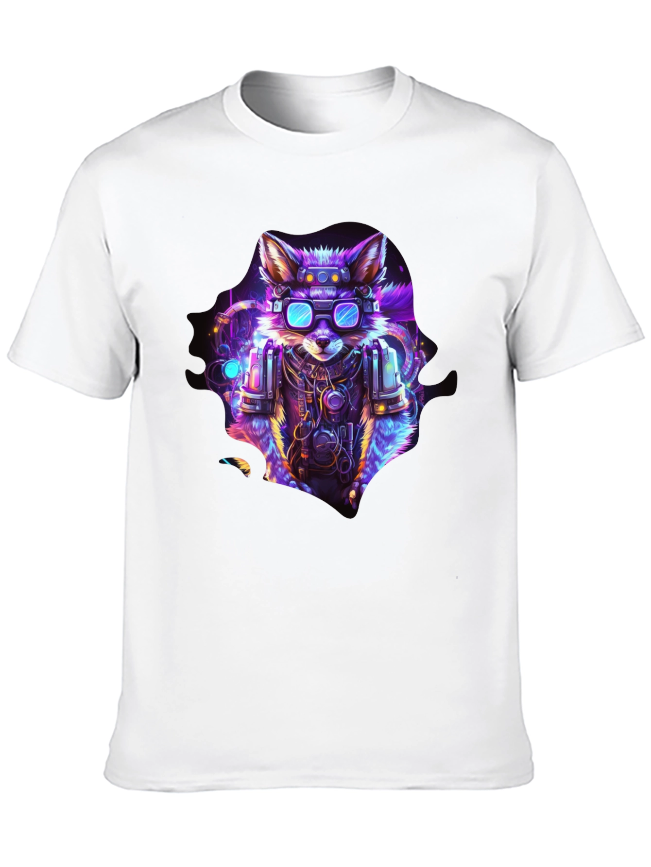Cyberpunk Fox Graphic T-Shirt - Unique & Stylish