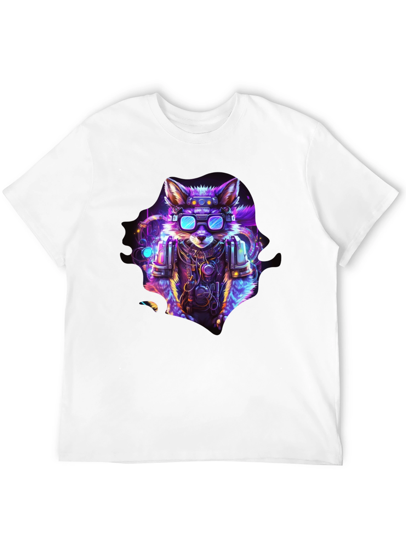 Cyberpunk Fox Graphic T-Shirt - Unique & Stylish