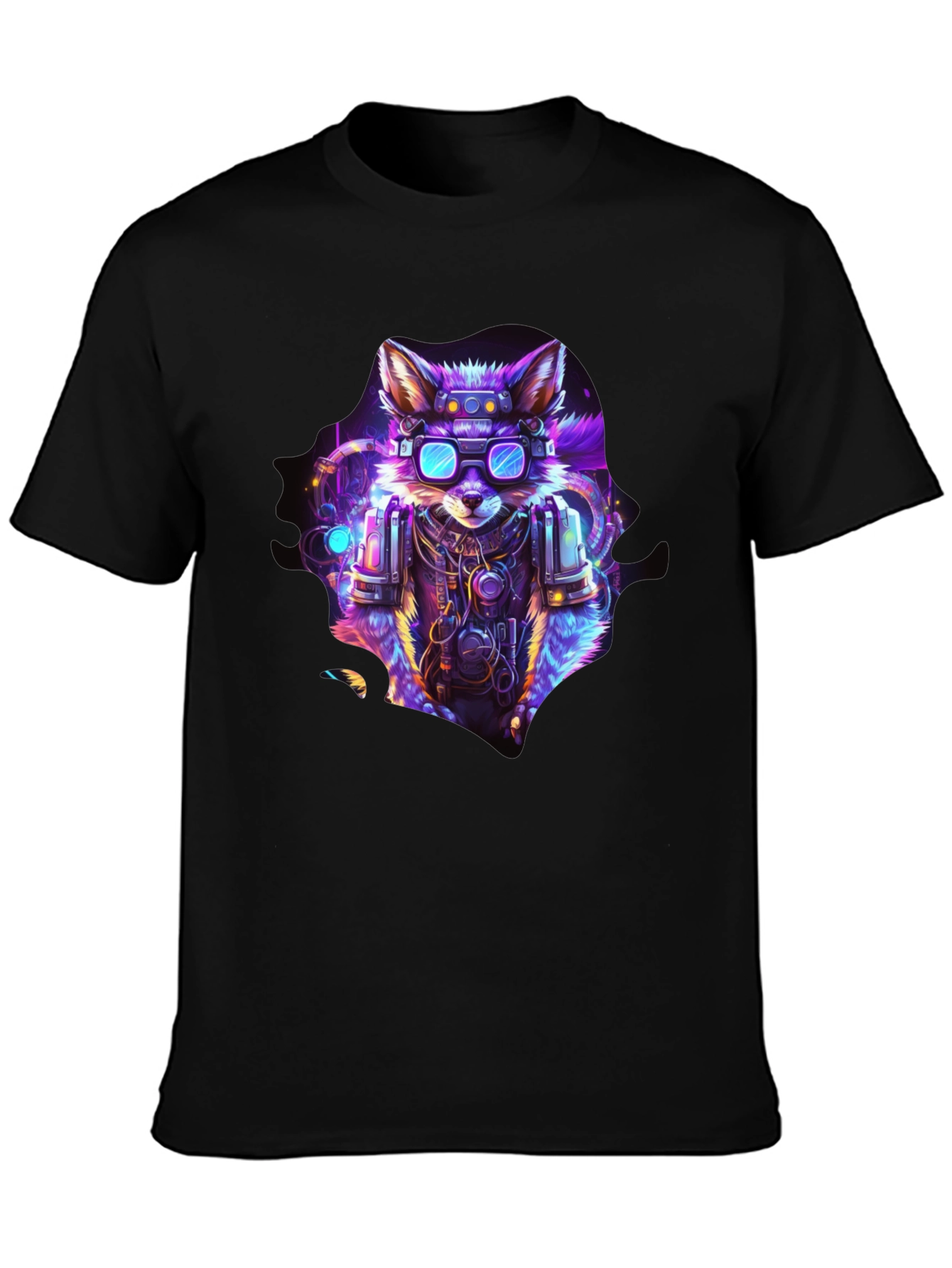 Cyberpunk Fox Graphic T-Shirt - Unique & Stylish