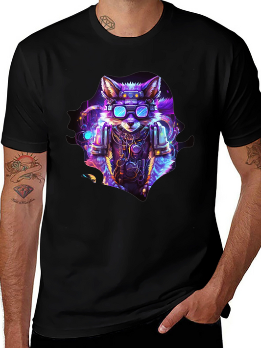 Cyberpunk Fox Graphic T-Shirt - Unique & Stylish