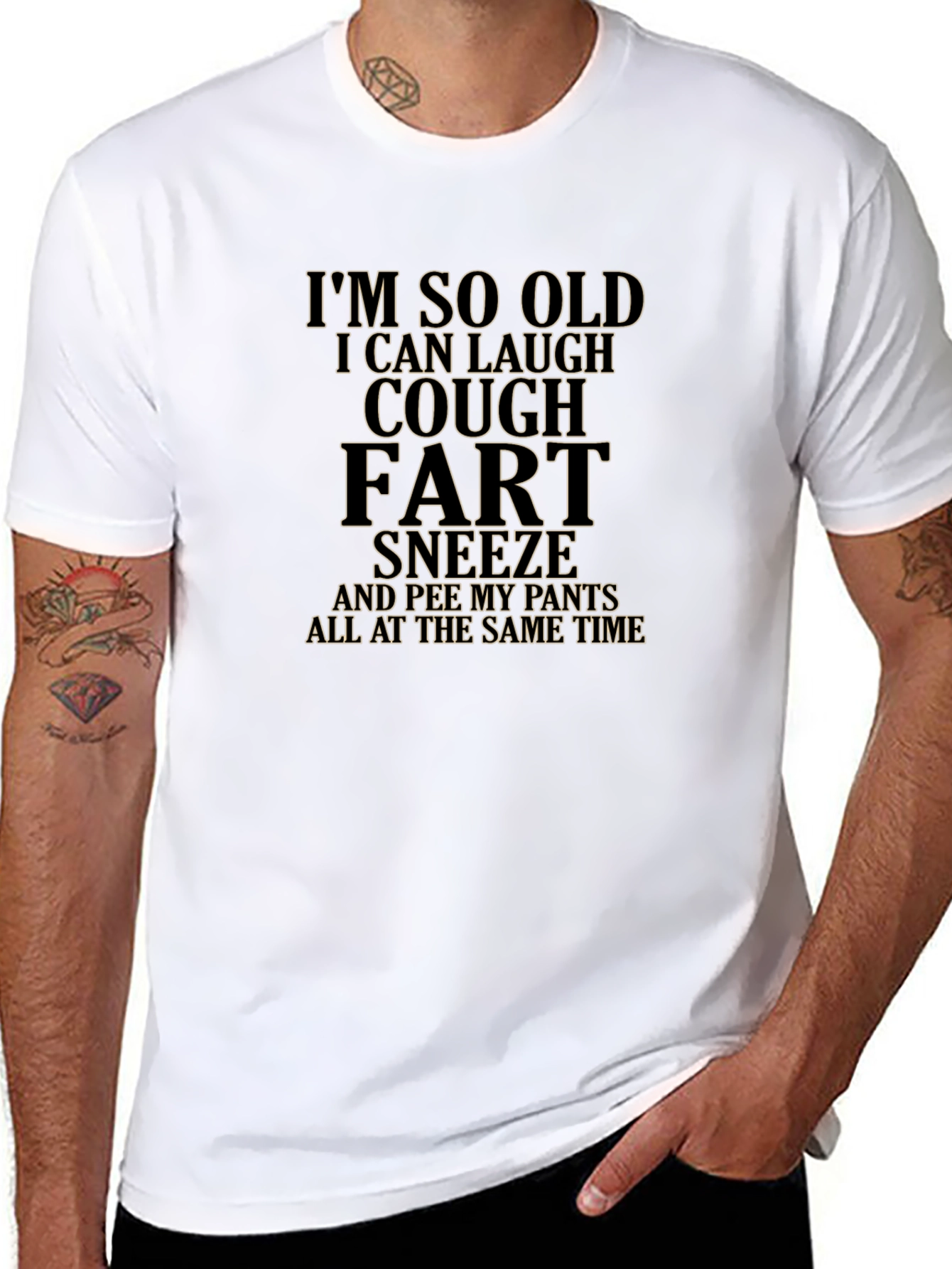 Funny Old Age Humor Graphic T-Shirt