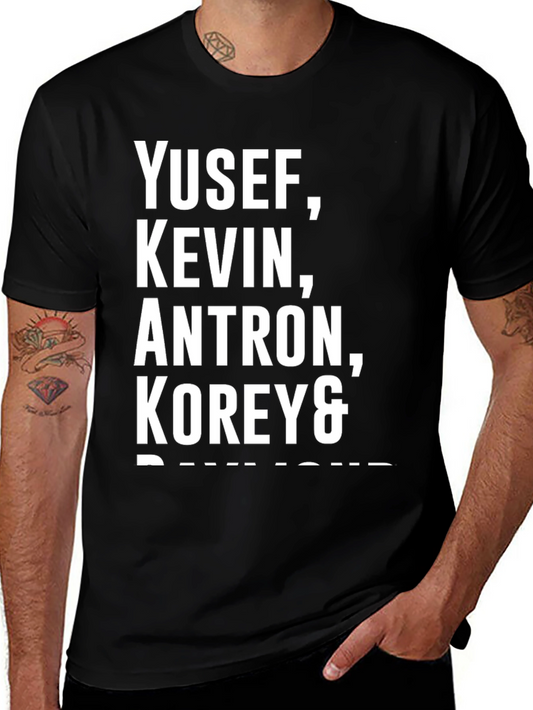 Yusef Kevin Antron Korey & Black Graphic Tee