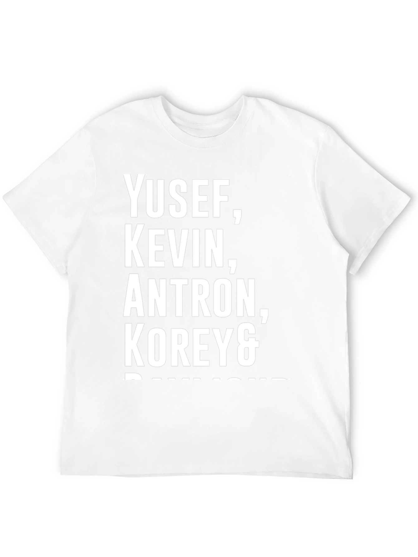 Yusef Kevin Antron Korey & Black Graphic Tee