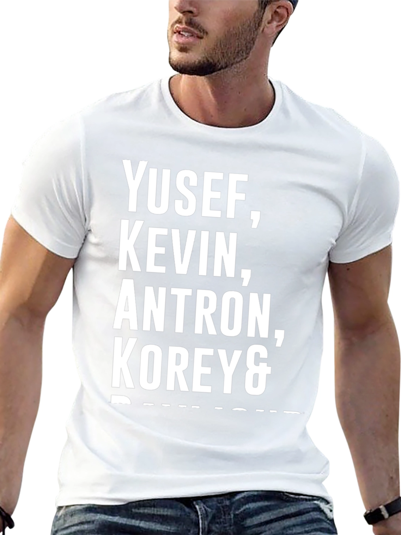 Yusef Kevin Antron Korey & Black Graphic Tee