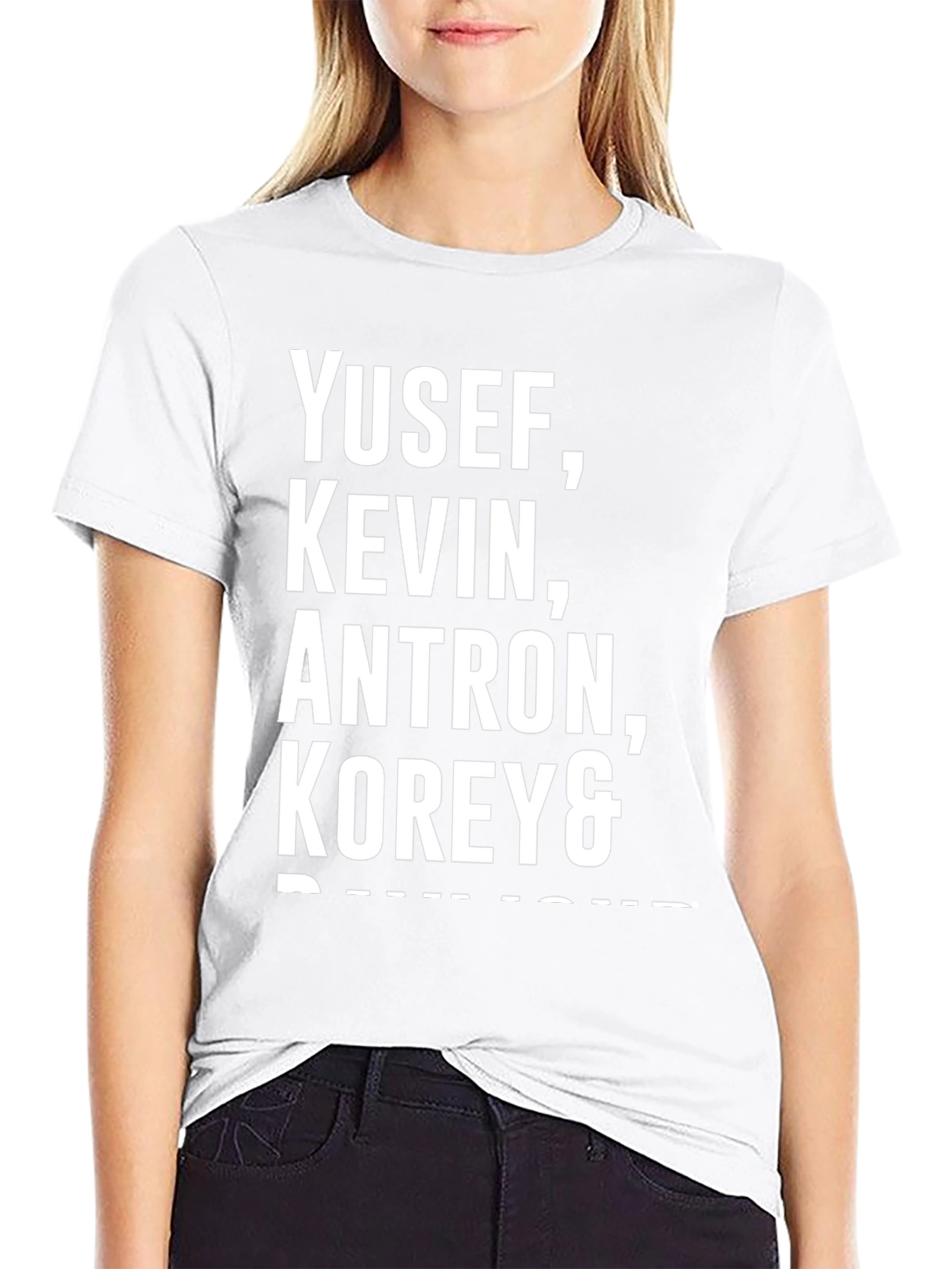 Yusef Kevin Antron Korey & Black Graphic Tee