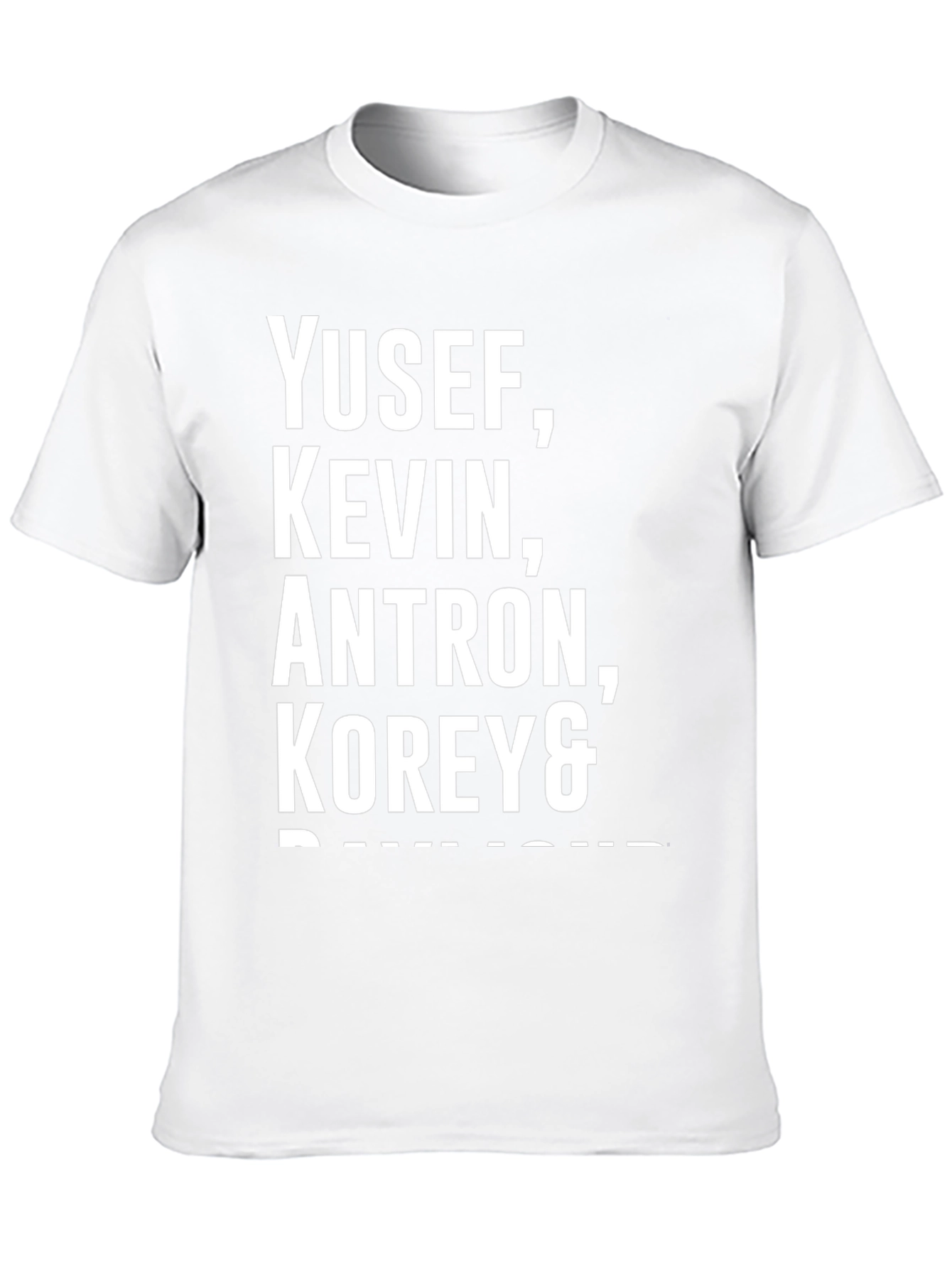 Yusef Kevin Antron Korey & Black Graphic Tee