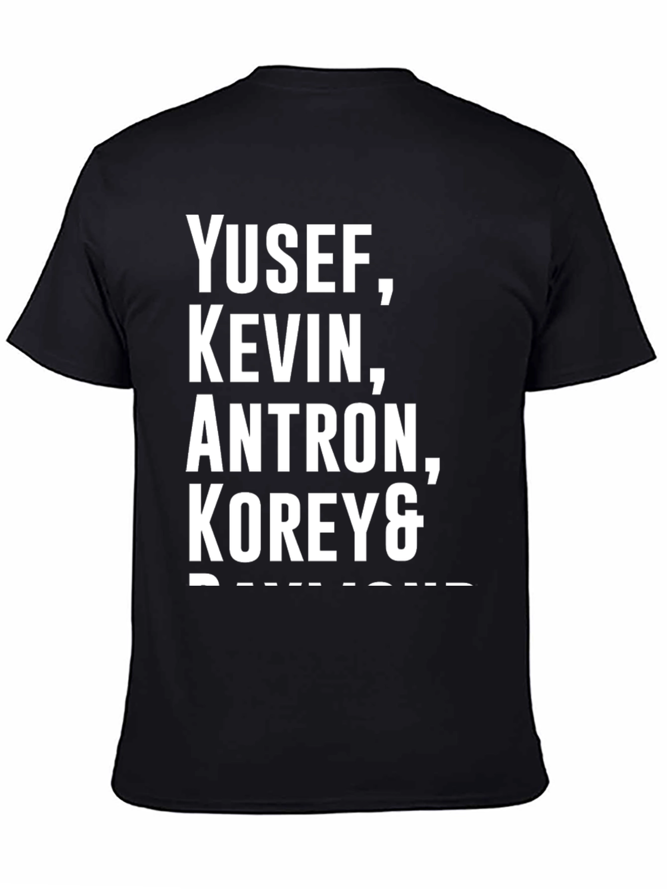 Yusef Kevin Antron Korey & Black Graphic Tee