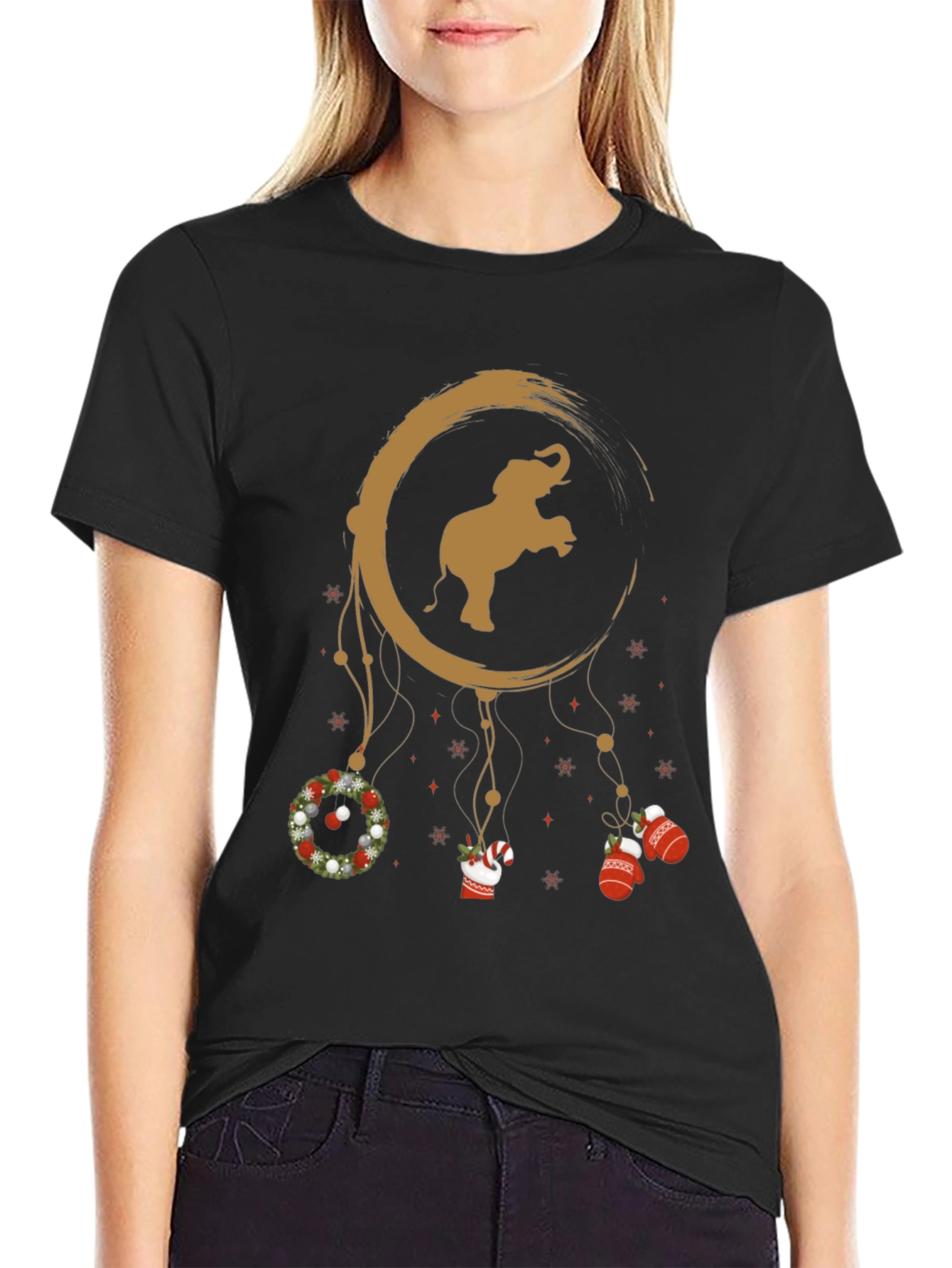 Elephant Christmas Dreamcatcher T-Shirt