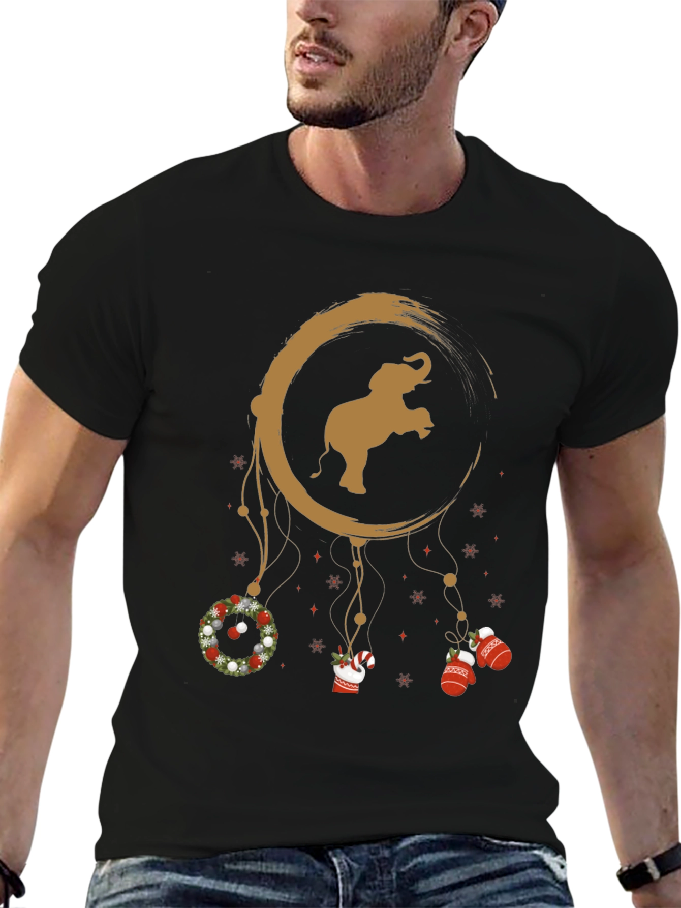 Elephant Christmas Dreamcatcher T-Shirt