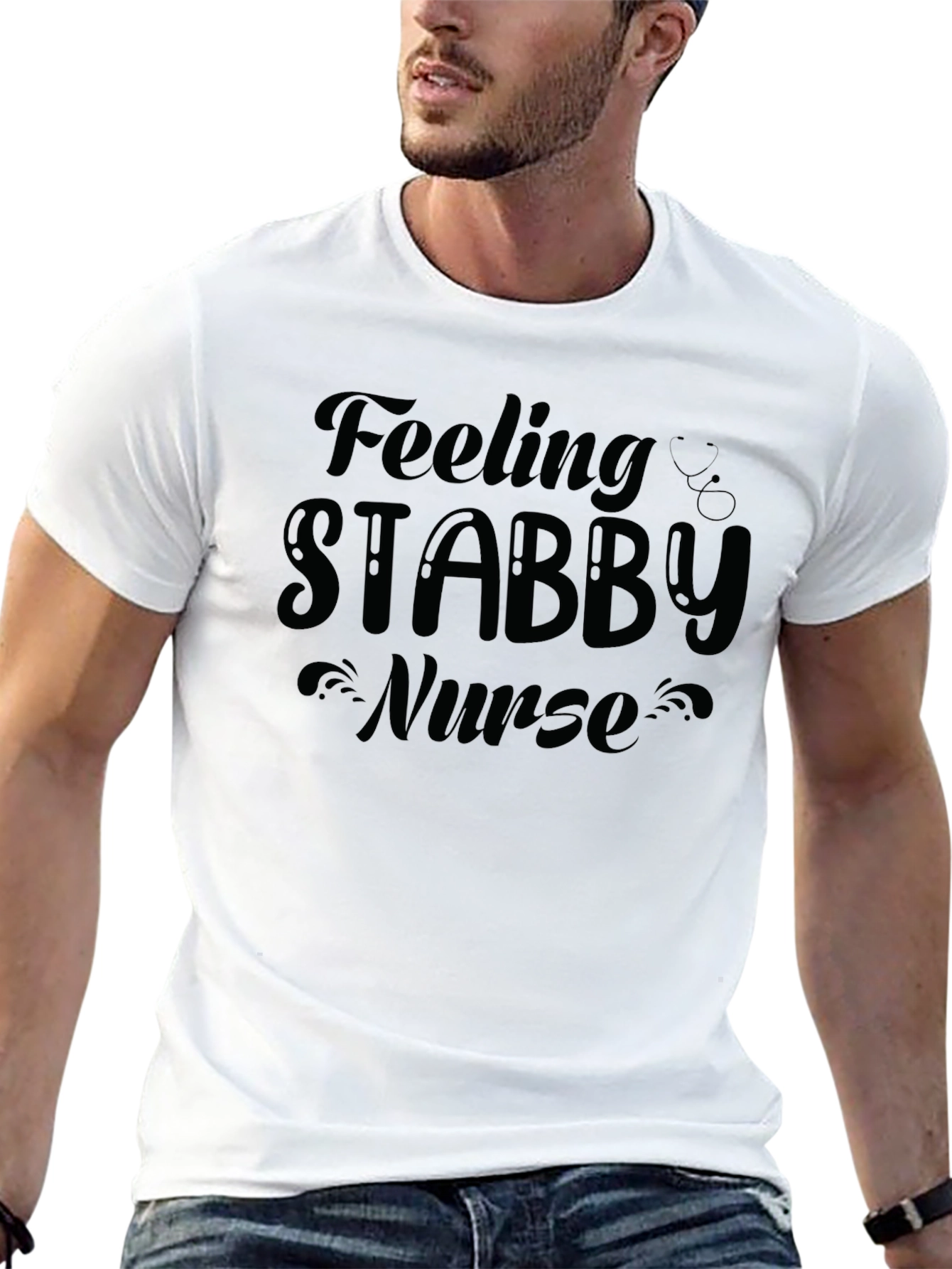 Feeling Stabby Nurse T-Shirt - Funny Nursing Tee
