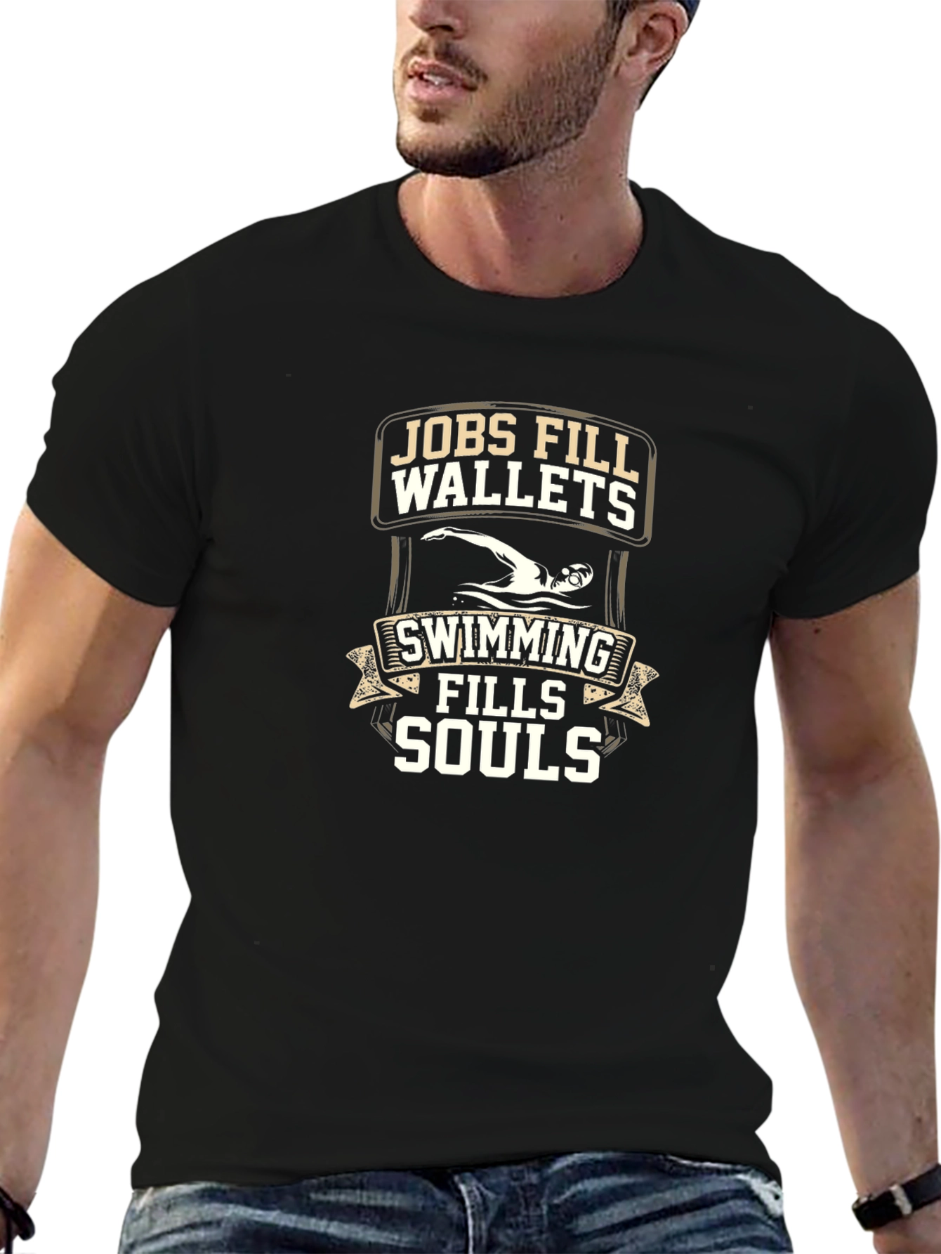 Swimming Fills Souls T-Shirt